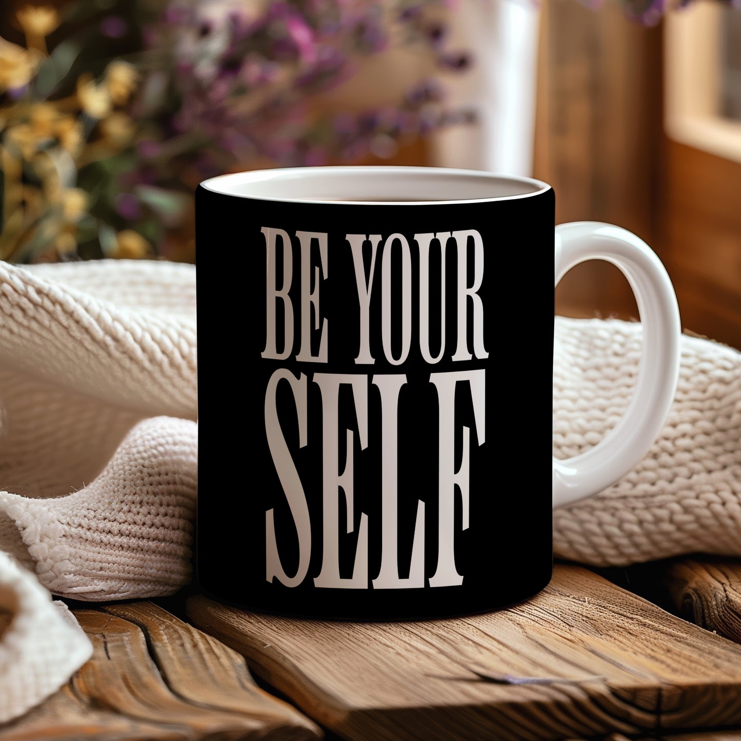 Hrnek s motivačním citátem – Be Your Self