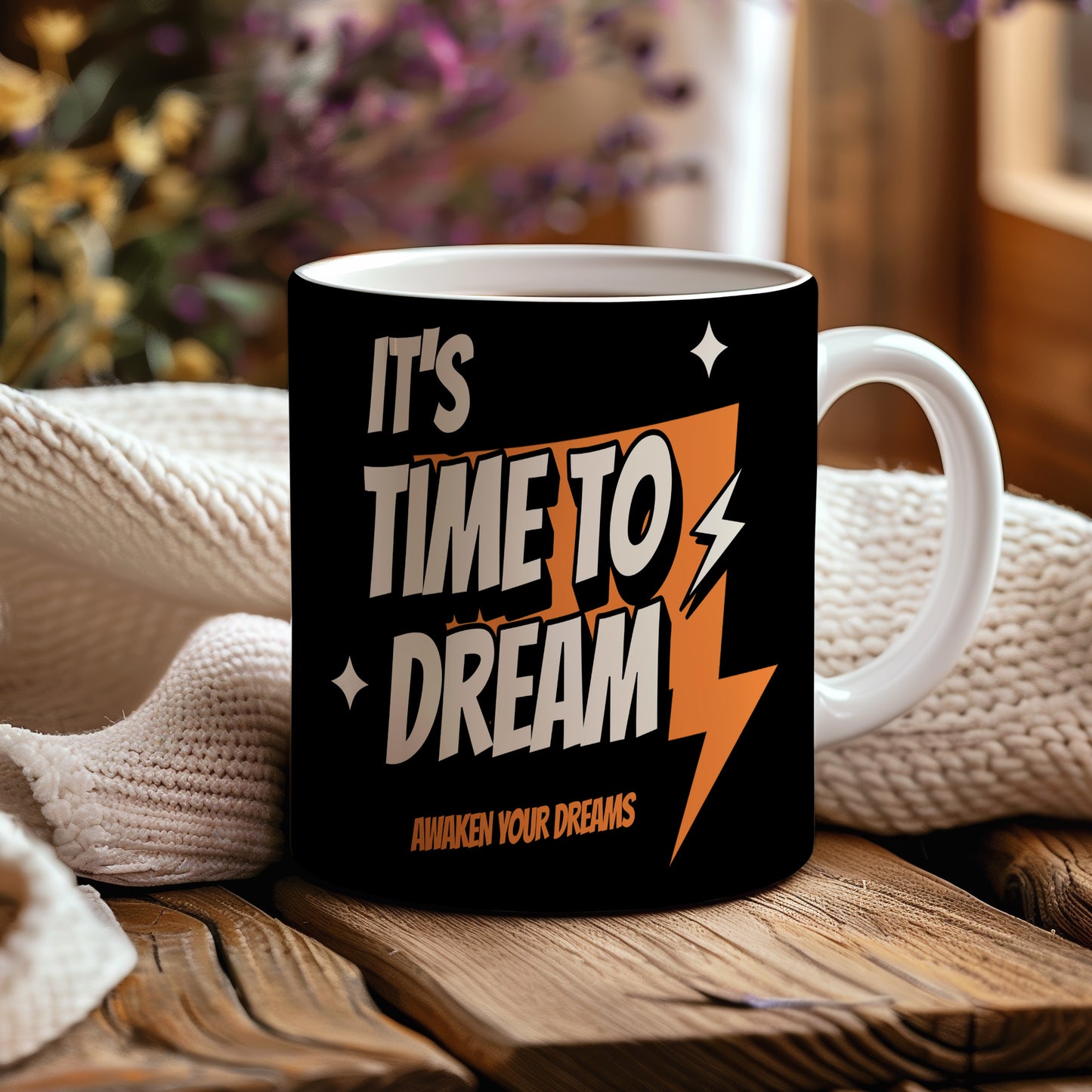 Hrnek s motivačním citátem – Time to Dream