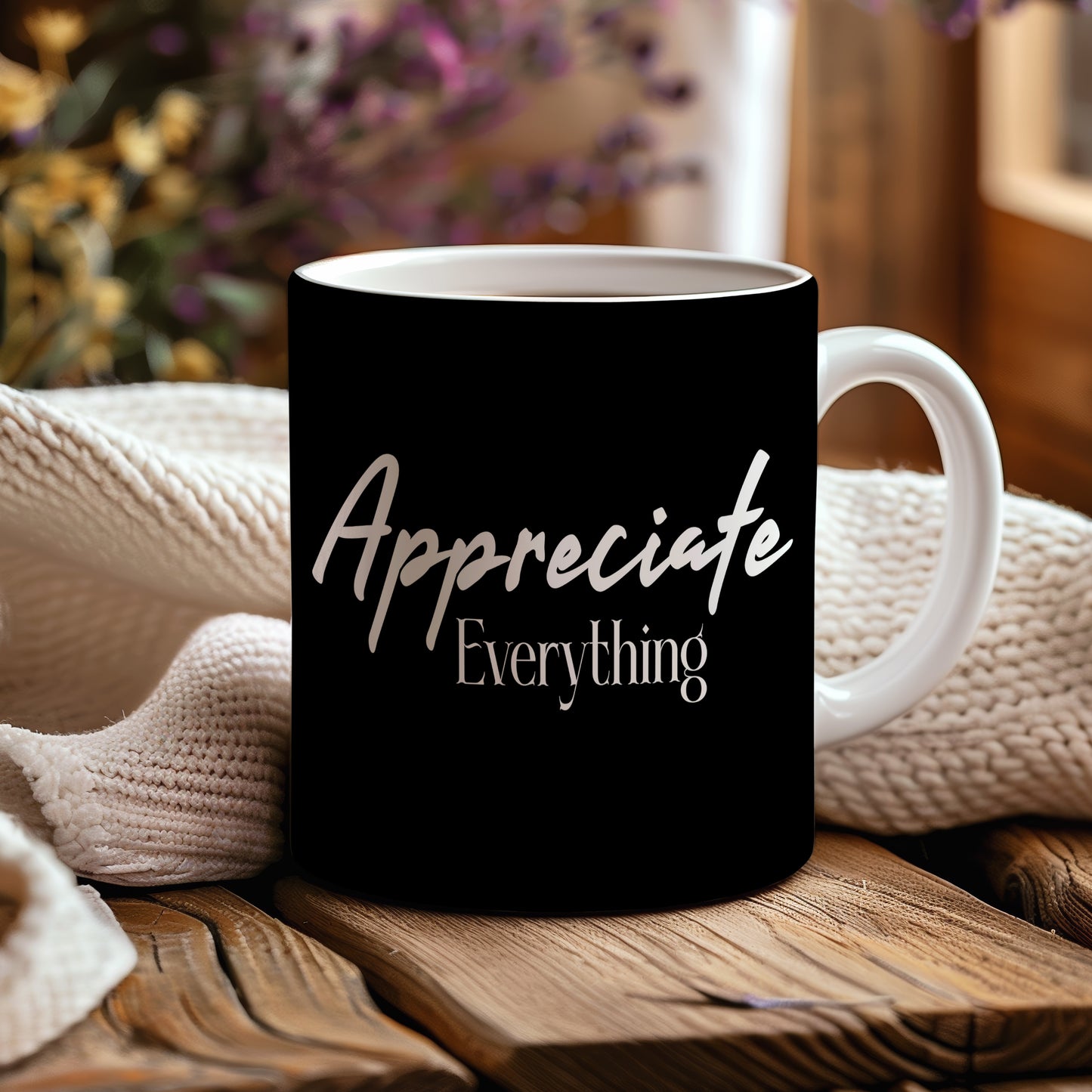 Hrnek s motivačním citátem – Appreciate Everything