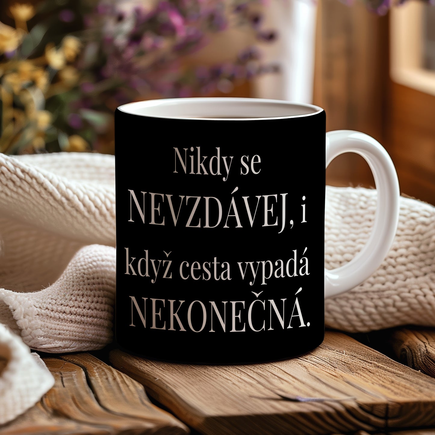 Motivační hrnek – Nikdy se nevzdávej