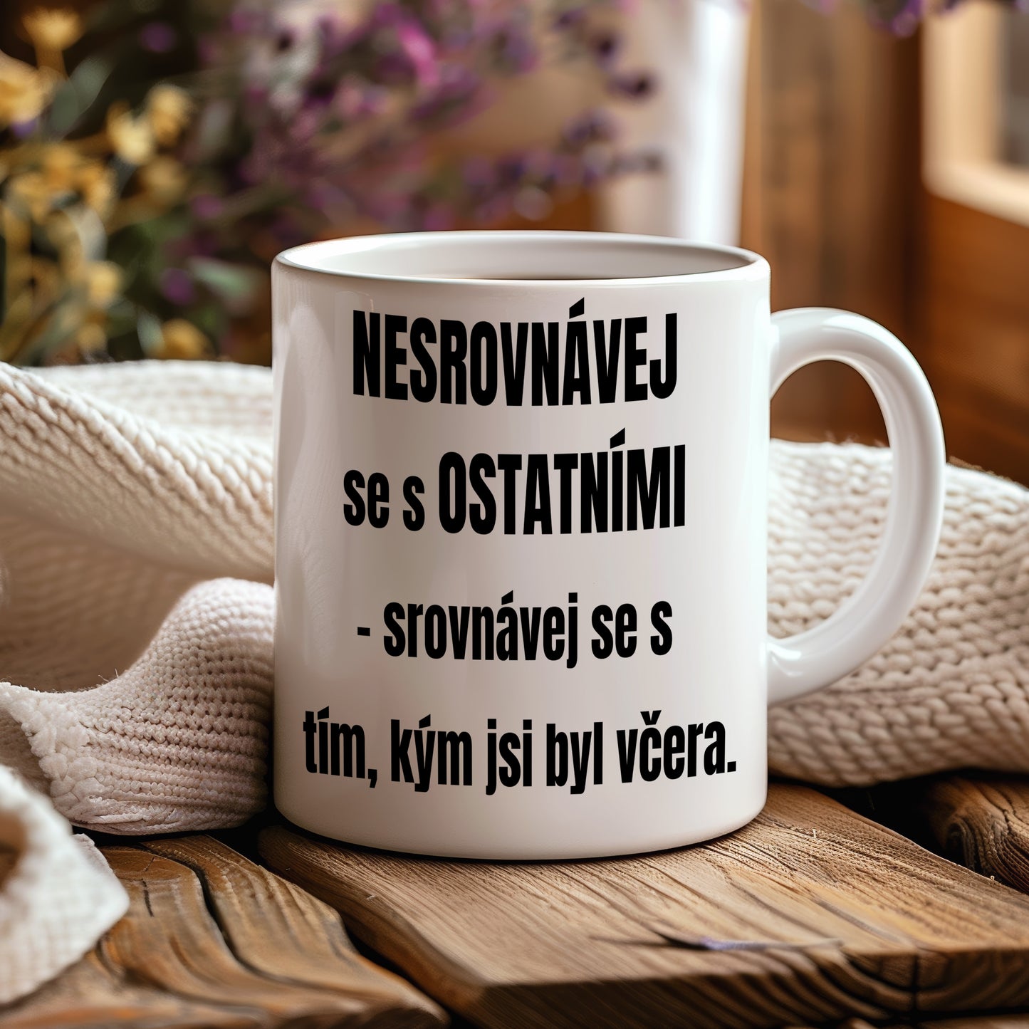 Motivační hrnek – Nesrovnávej se s ostatními