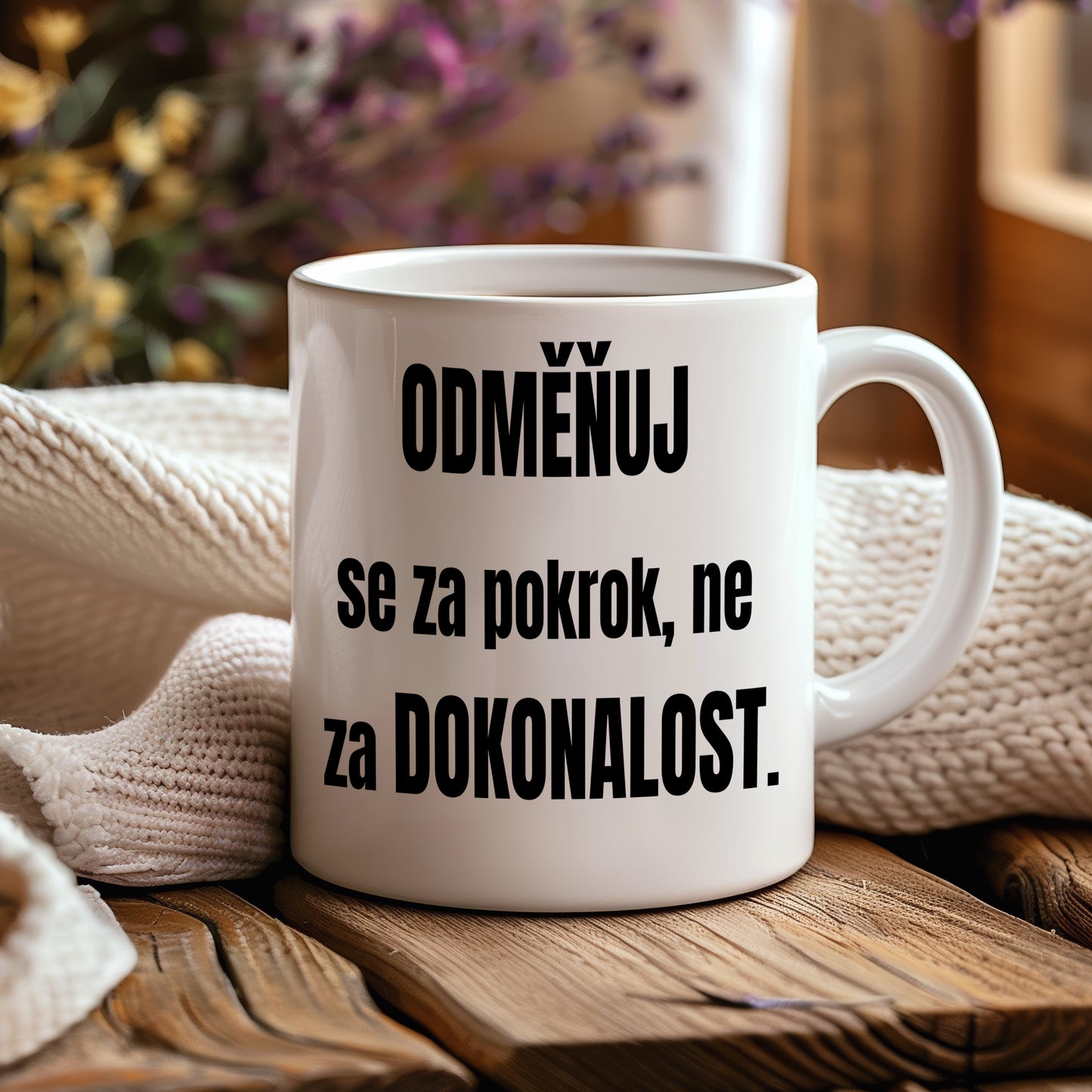 Motivační hrnek – Odměňuj se za pokrok