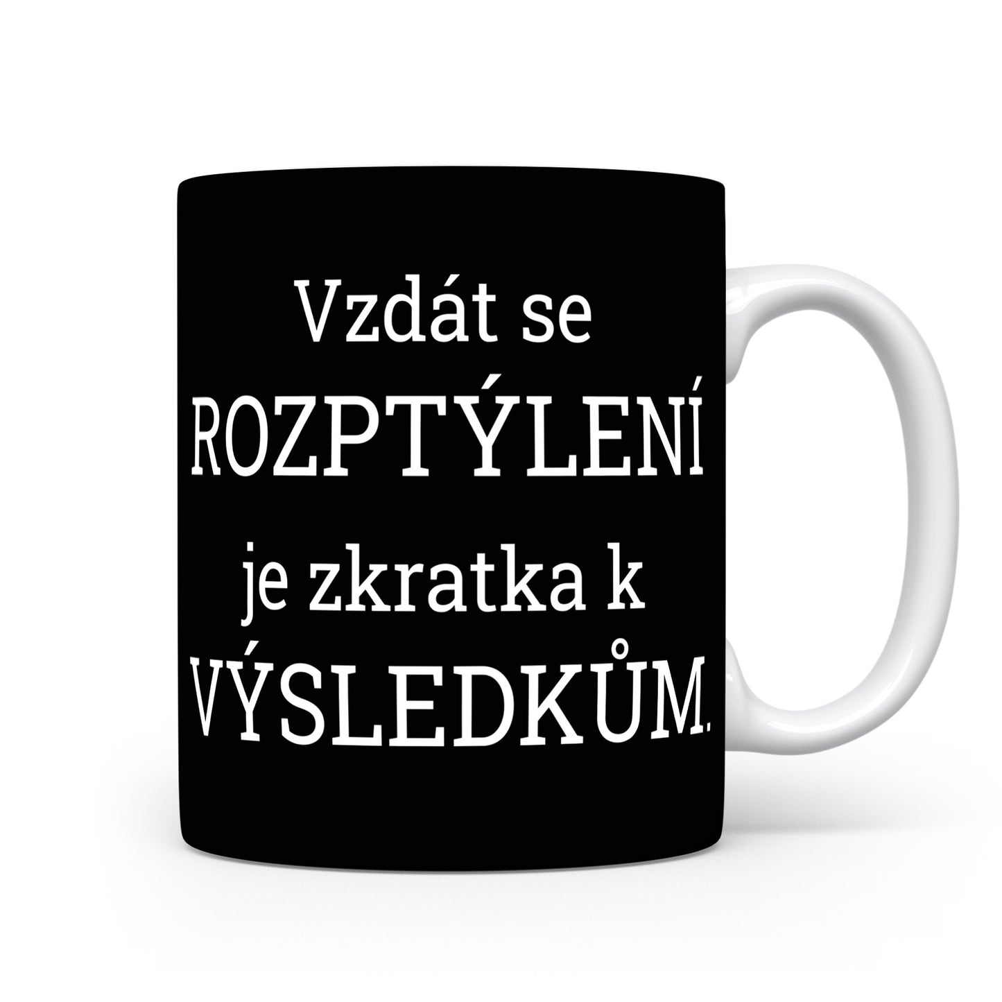 Motivační hrnek – Vzdát se rozptýlení