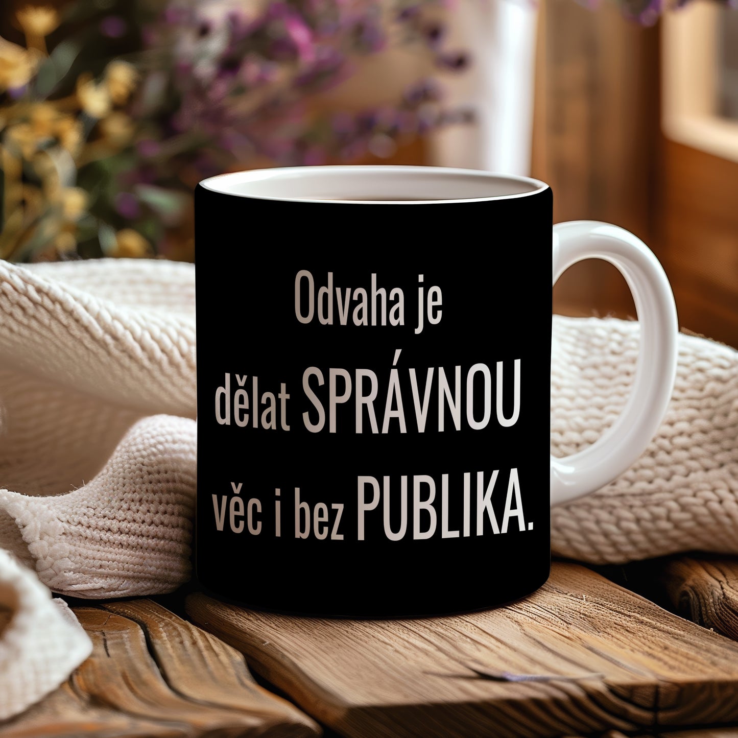 Motivační hrnek – Odvaha je dělat