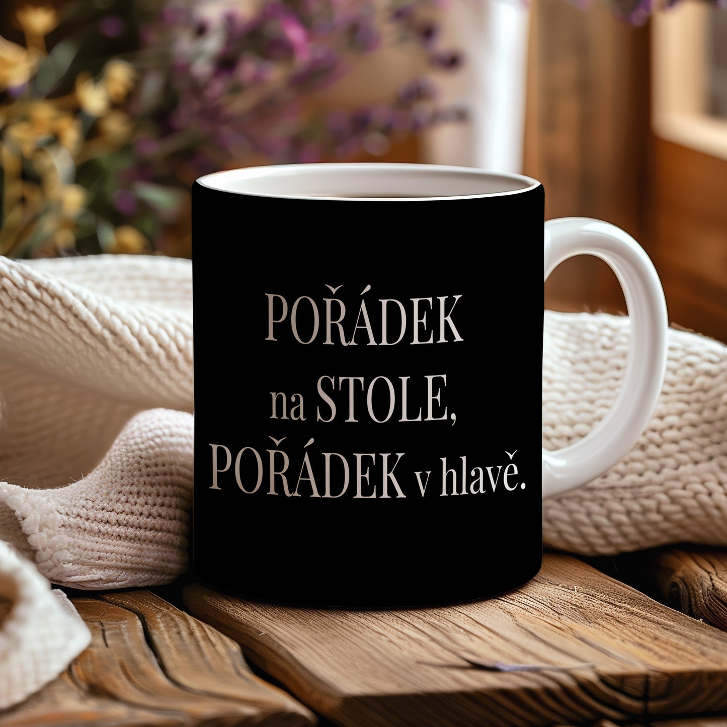 Motivační hrnek – POŘÁDEK na STOLE