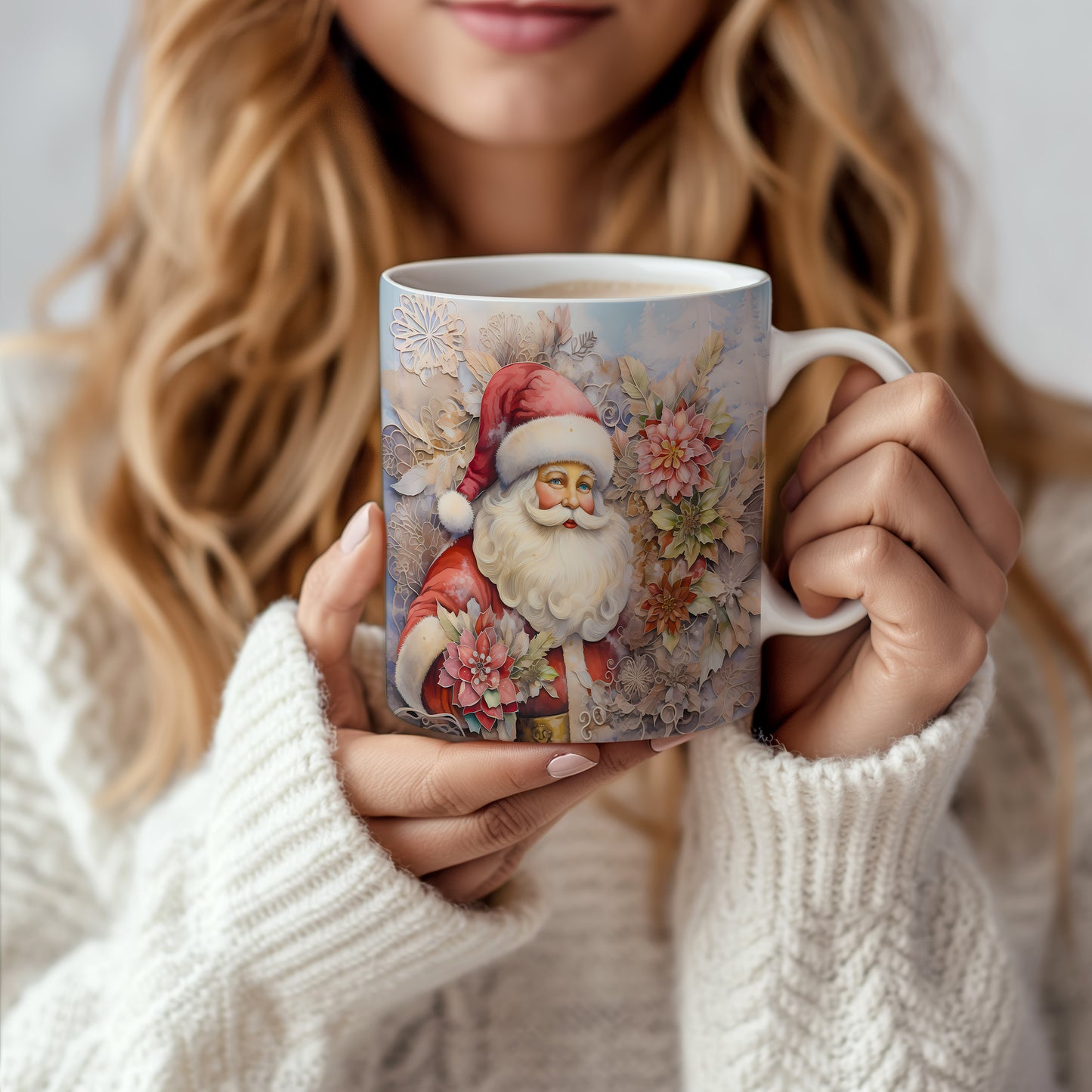 Vánoční hrnek se Santou Clausem – elegantní motiv