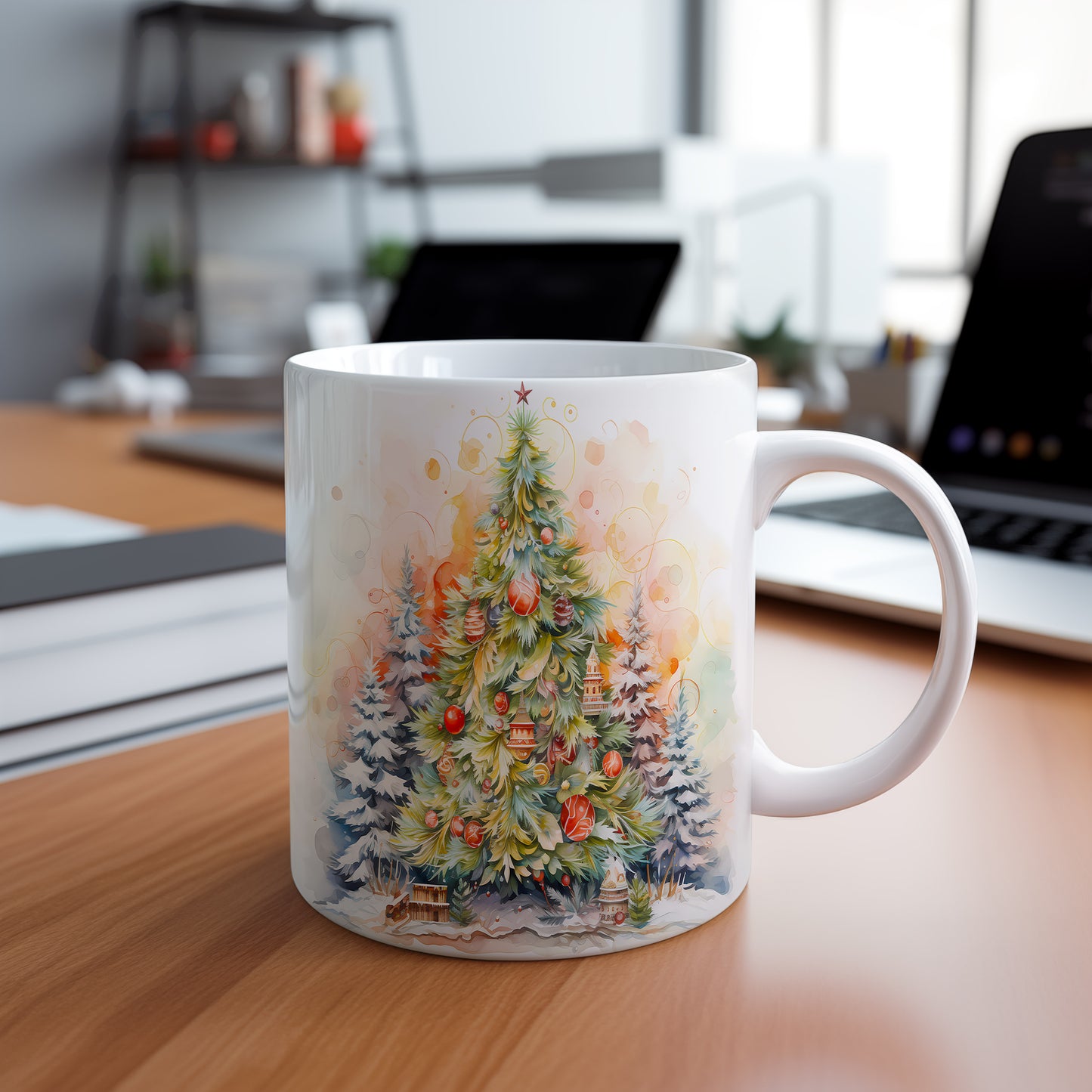 Vánoční hrnek s Ozdobeným stromečkem