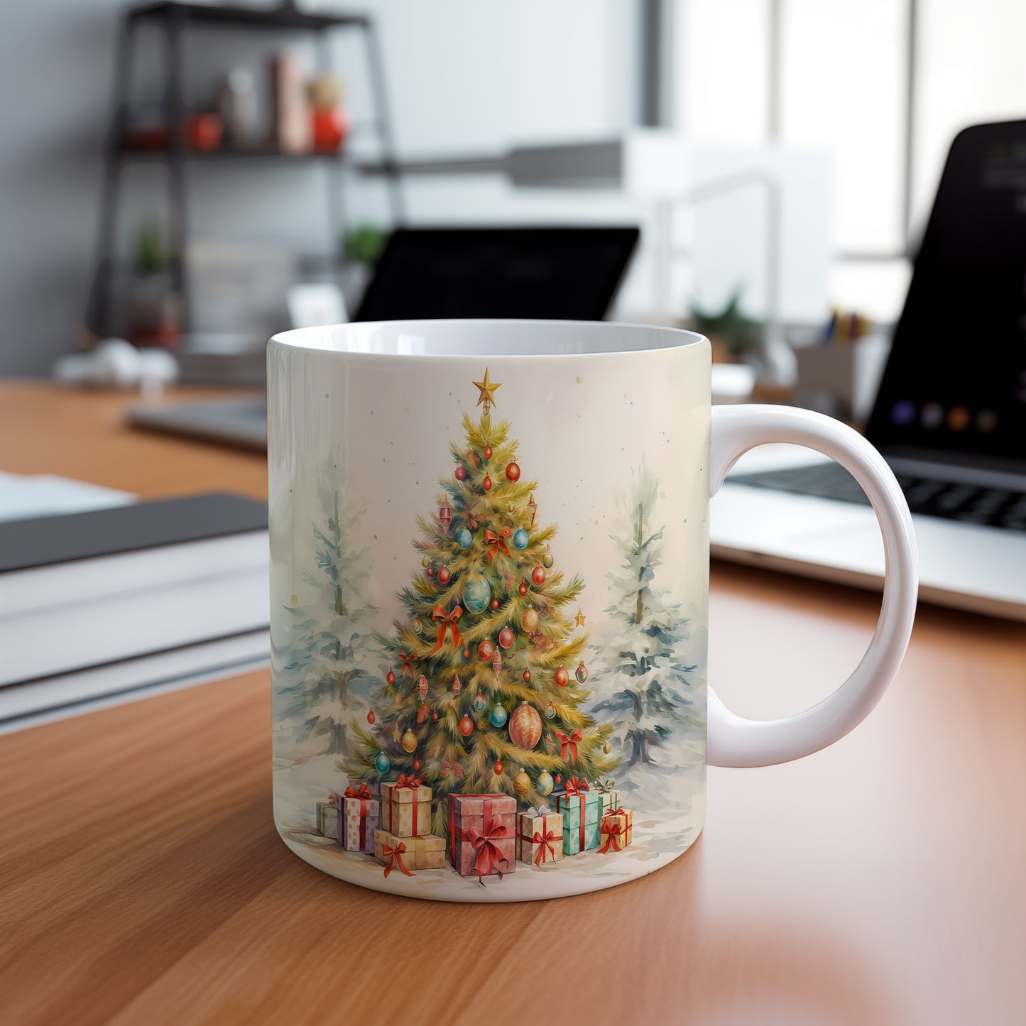 Vánoční hrnek se stromkem