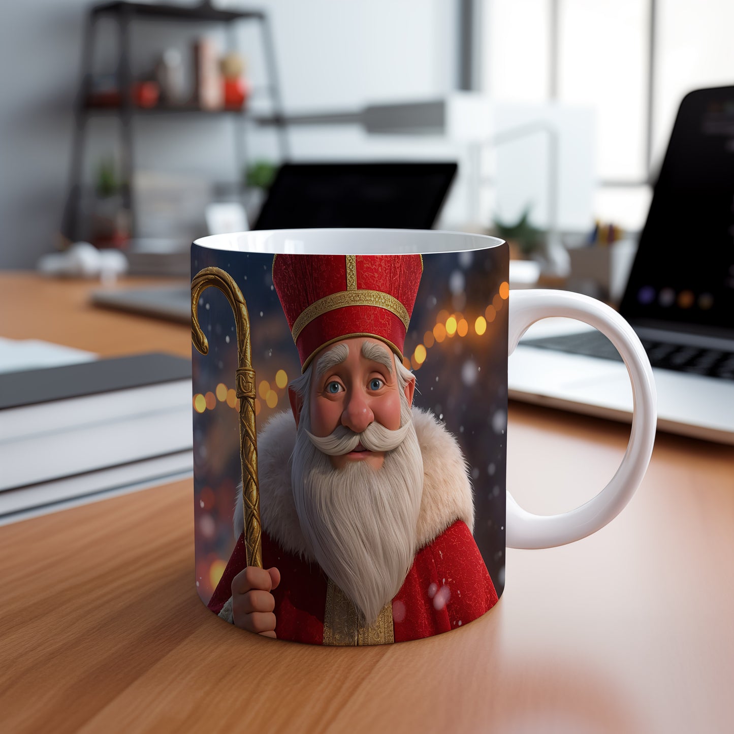 Hrnek s motivem Mikuláše – kouzelný večer