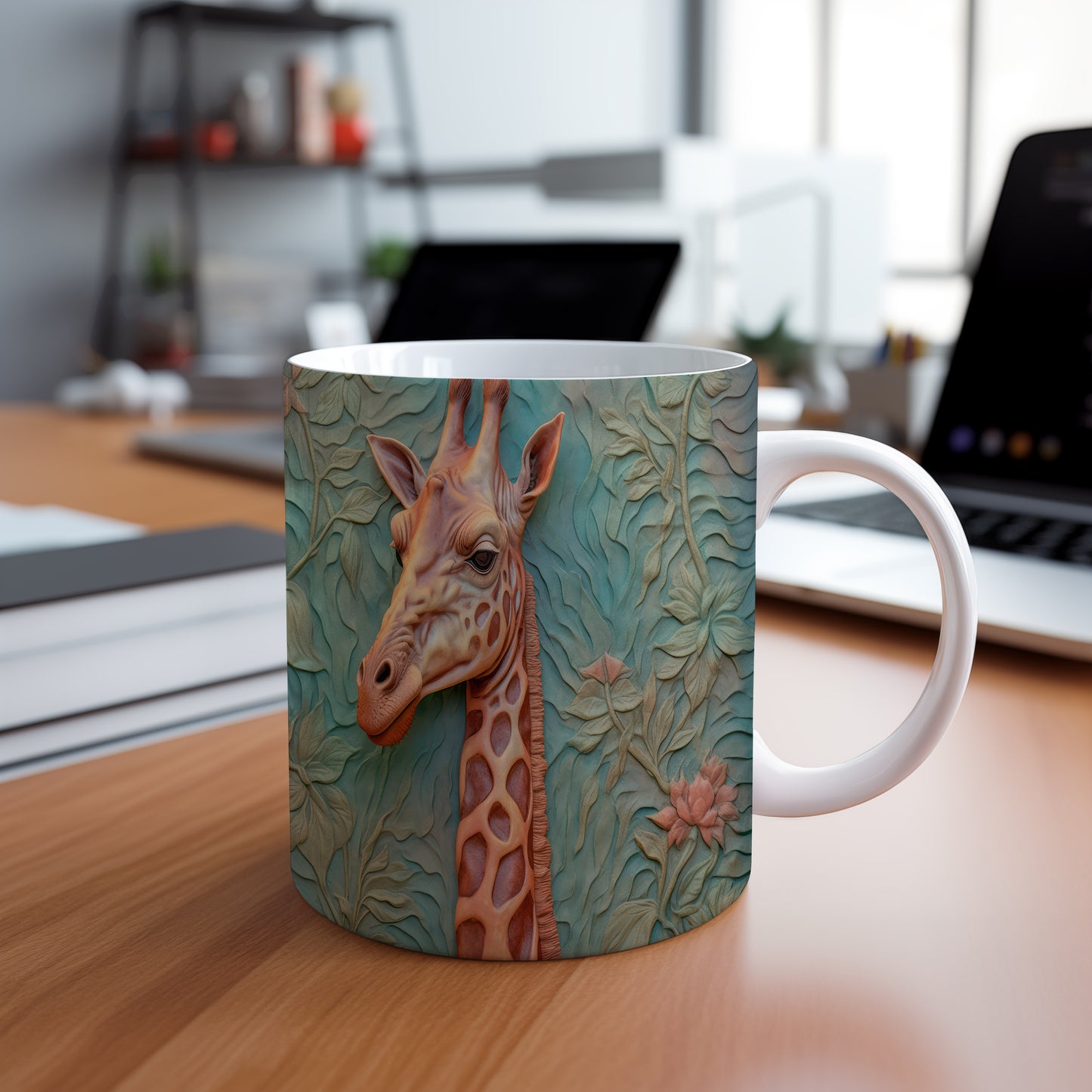 Hrnek s designem žirafy