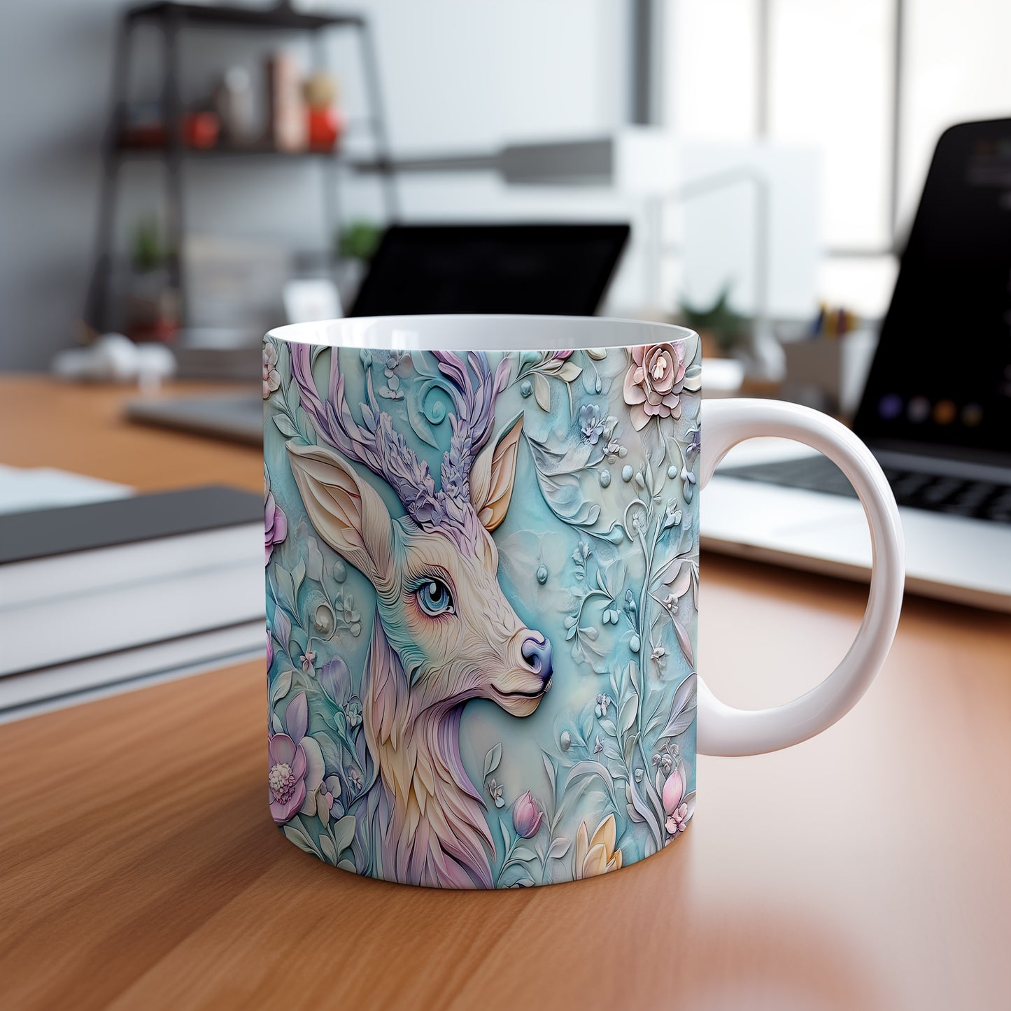 Hrnek s motivem jelena