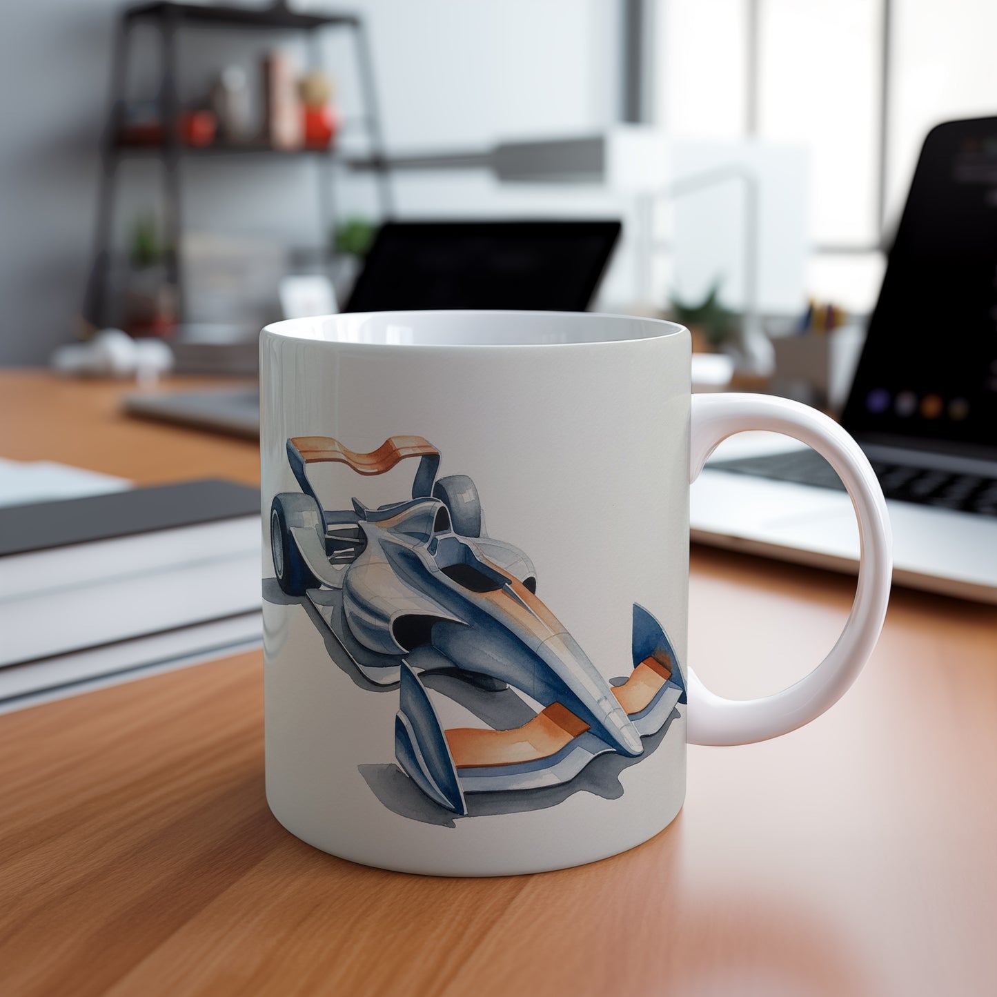 Hrnek s futuristickou formulí