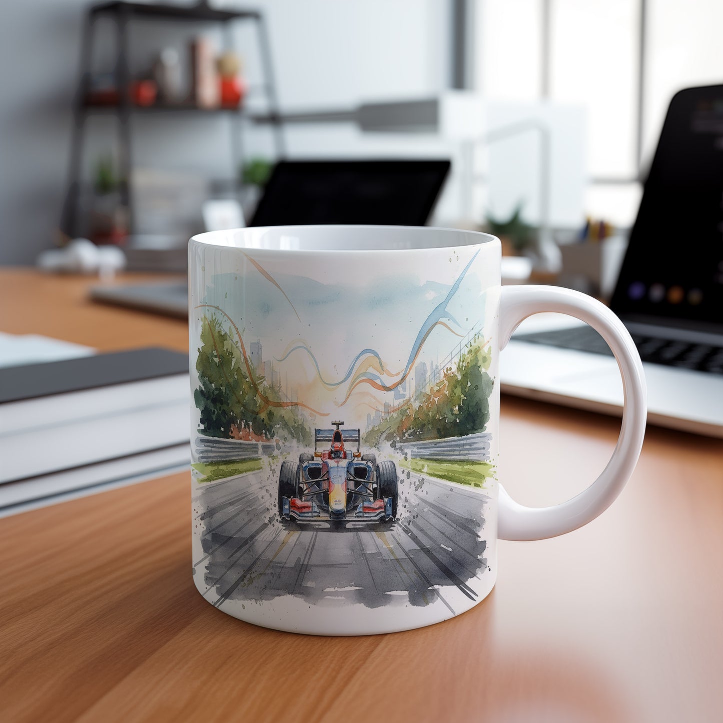 Hrnek s formulí na městském okruhu