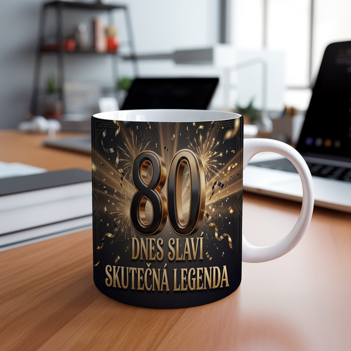 Narozeninový hrnek 80 let – DNES SLAVÍ SKUTEČNÁ LEGENDA