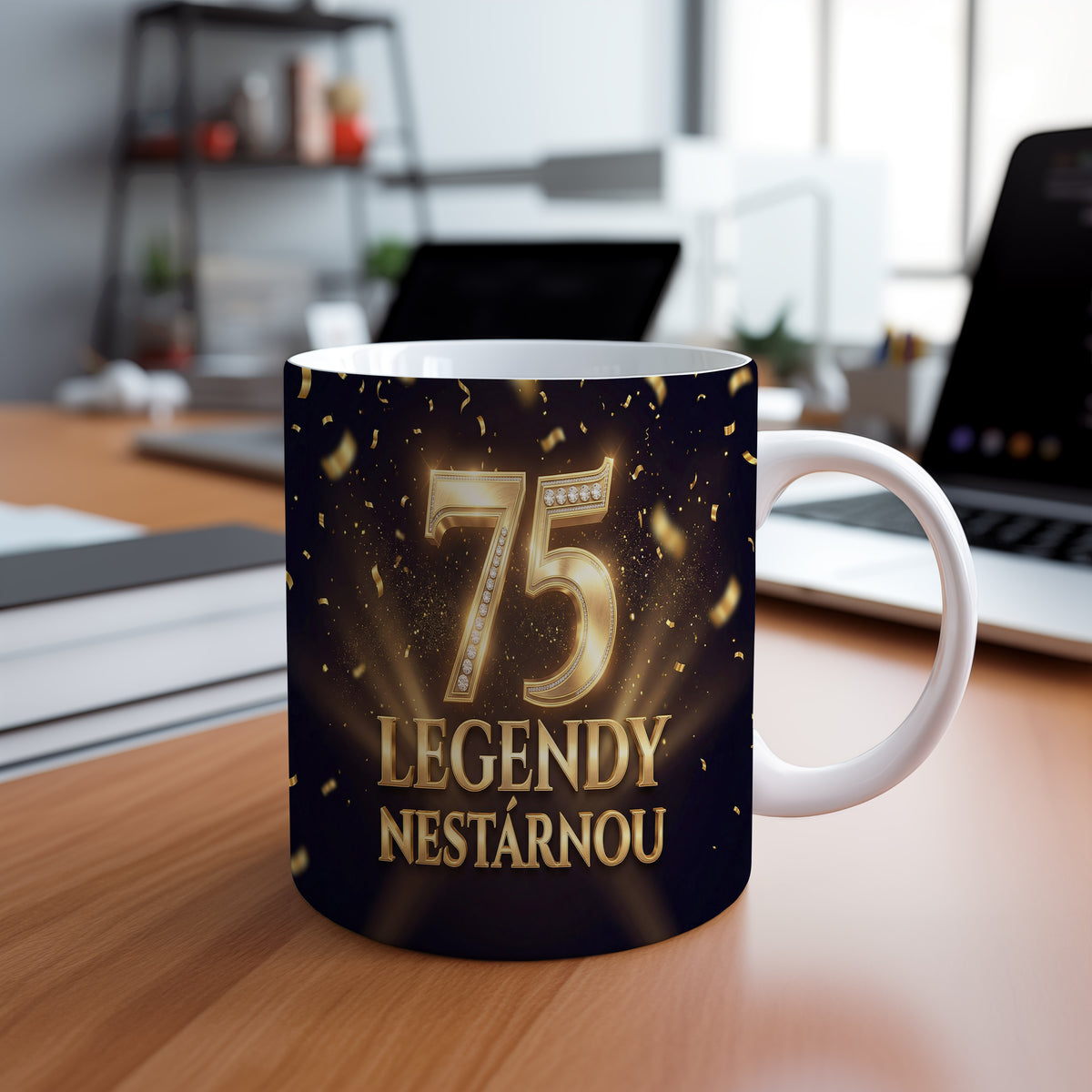 Narozeninový hrnek 75 let – LEGENDY NESTÁRNOU