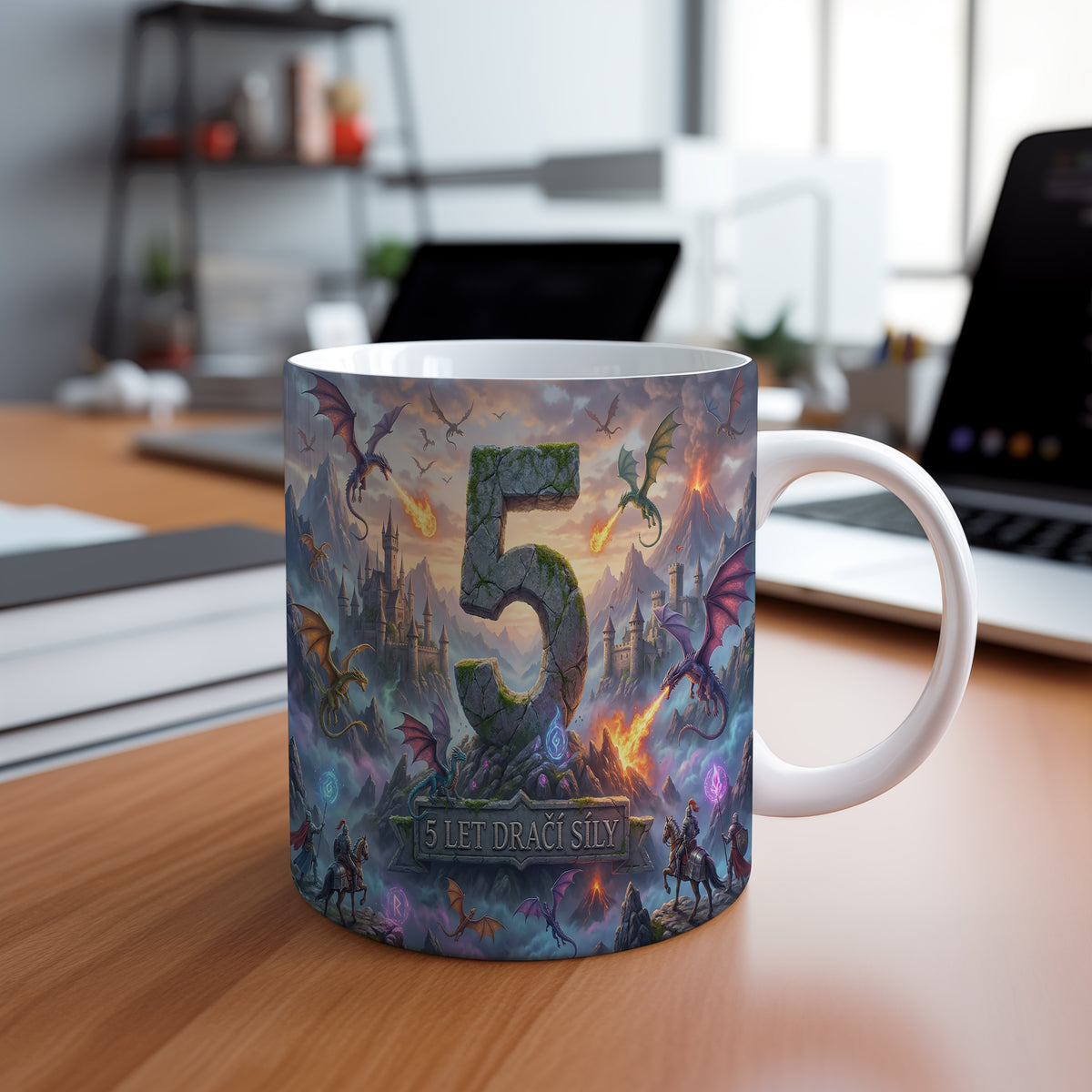 Narozeninový hrnek 5 let – 5 LET DRAČÍ SÍLY
