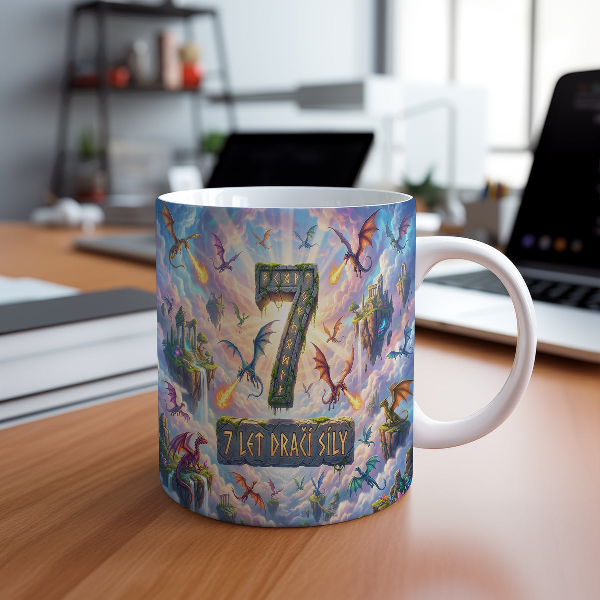 Narozeninový hrnek 7 let – 7 LET DRAČÍ SÍLY