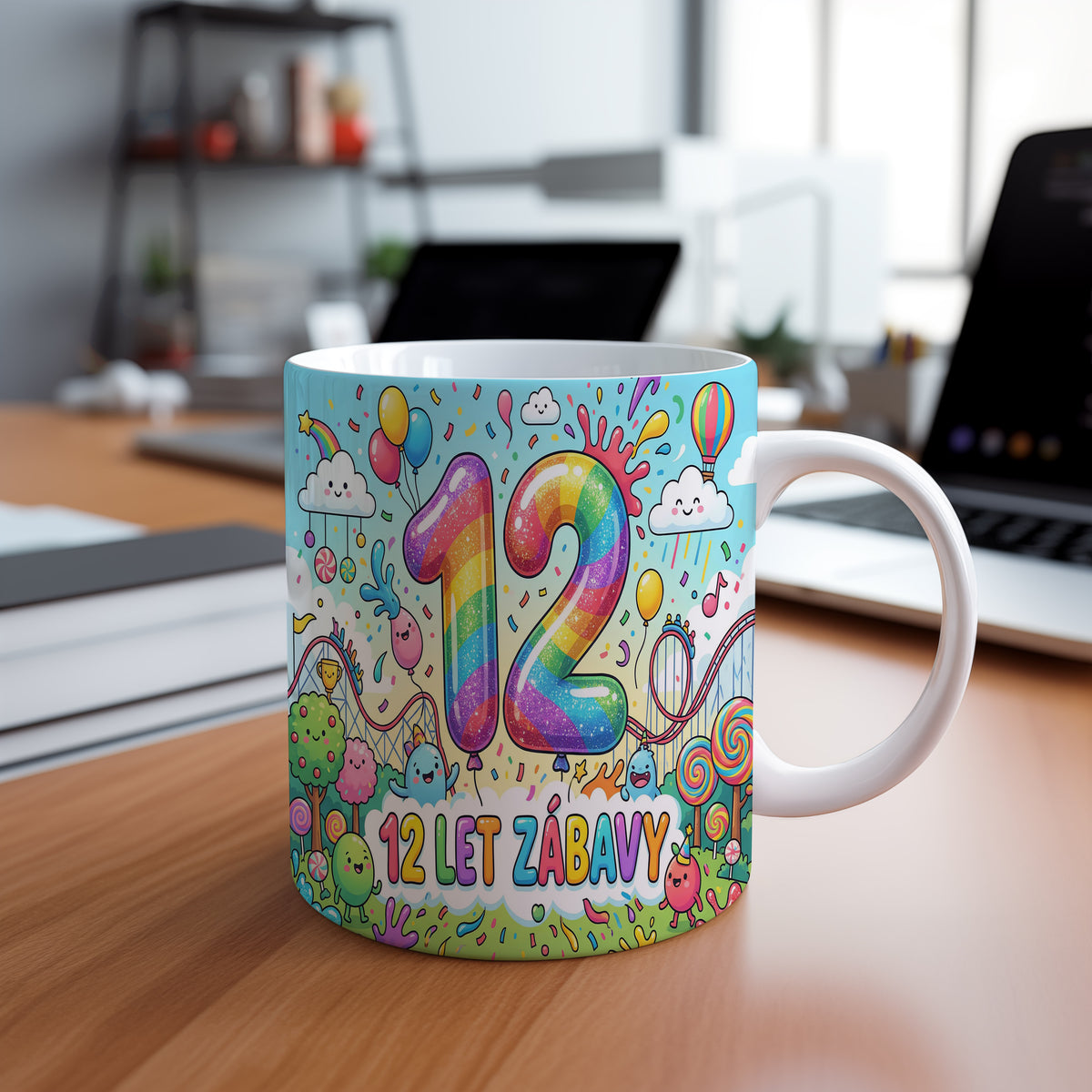 Narozeninový hrnek 12 let – 12 LET ZÁBAVY