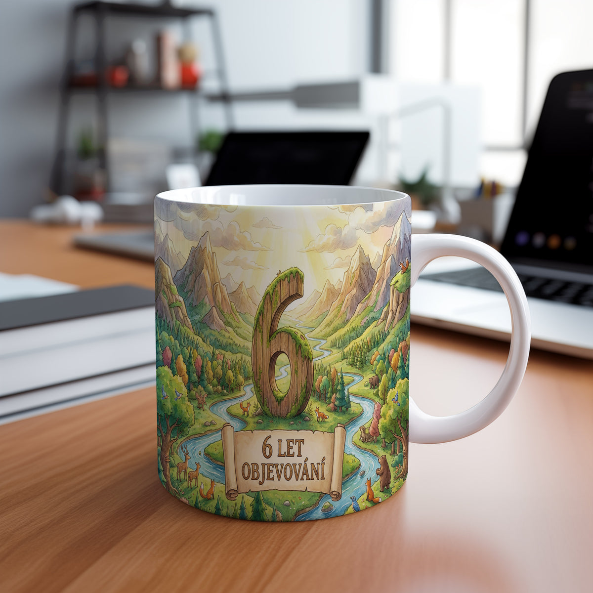 Narozeninový hrnek 6 let – 6 LET OBJEVOVÁNÍ