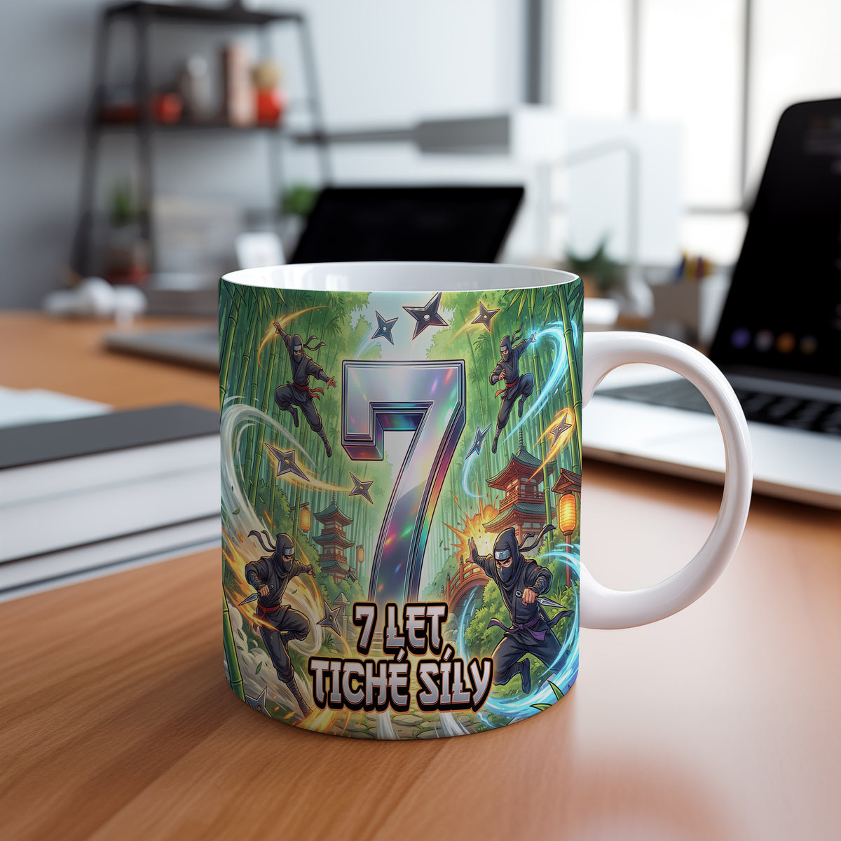 Narozeninový hrnek 7 let – 7 LET TICHÉ SÍLY