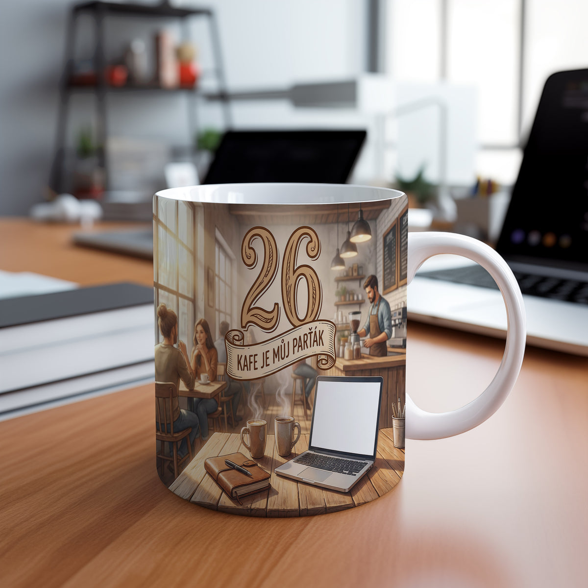 Narozeninový hrnek 26 let – KAFE JE MŮJ PARŤÁK