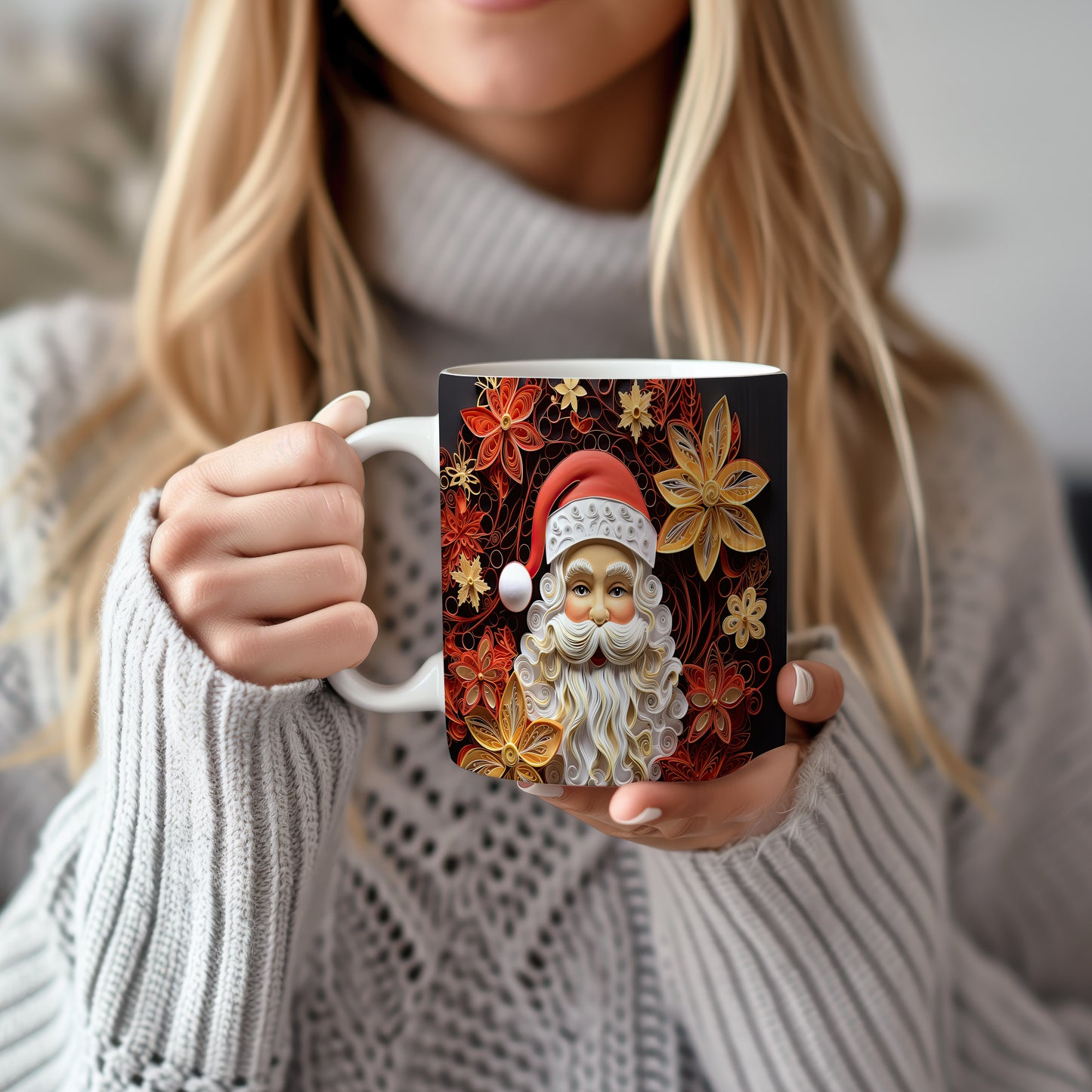 Hrnek s veselým Santa Clausem