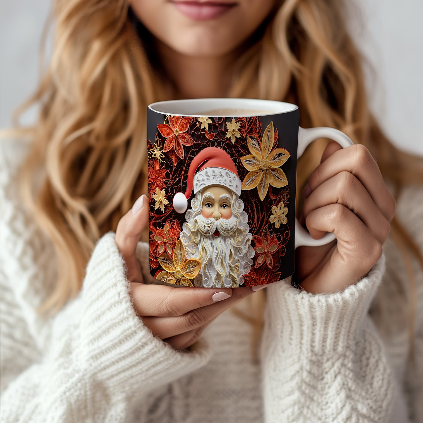 Hrnek s veselým Santa Clausem