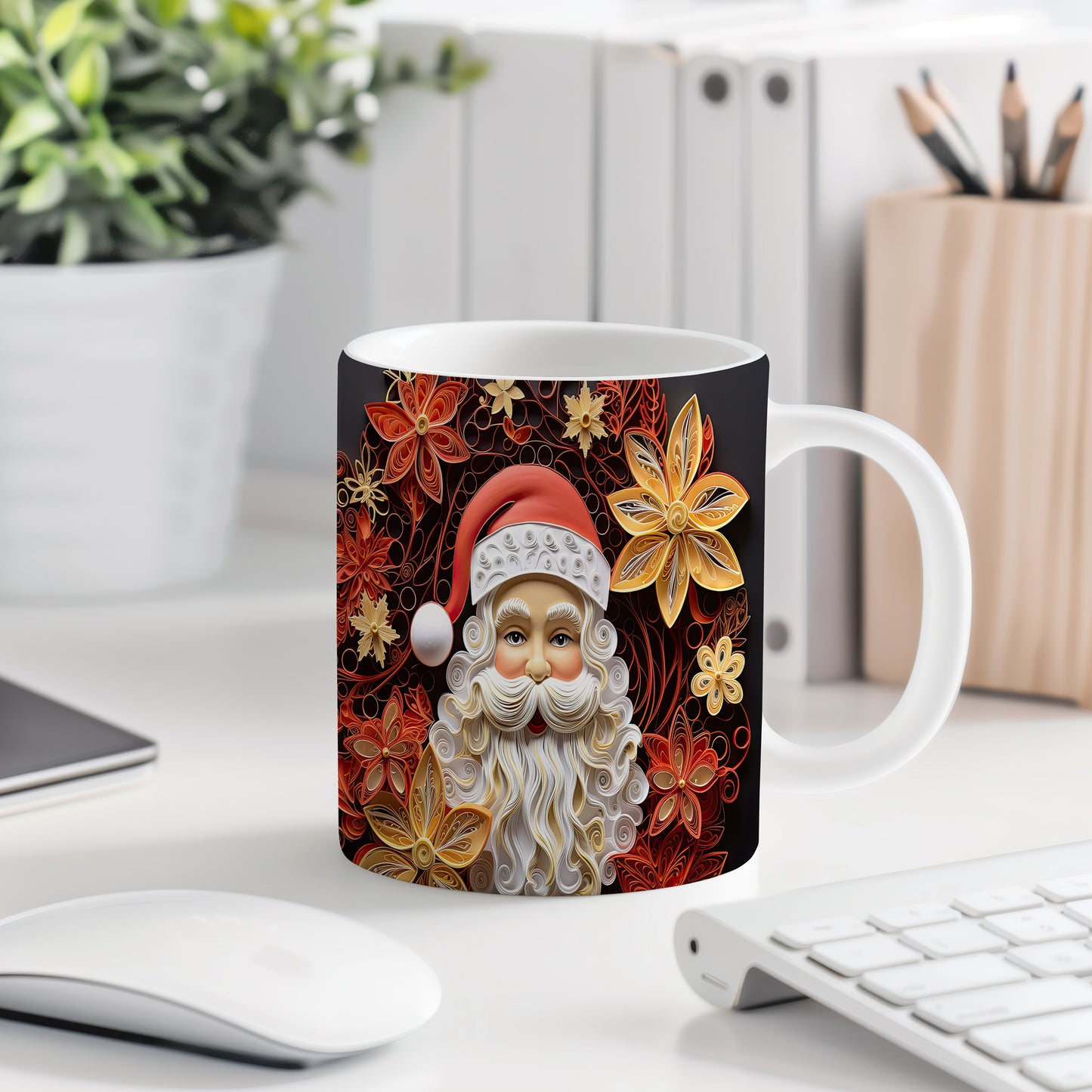 Hrnek s veselým Santa Clausem