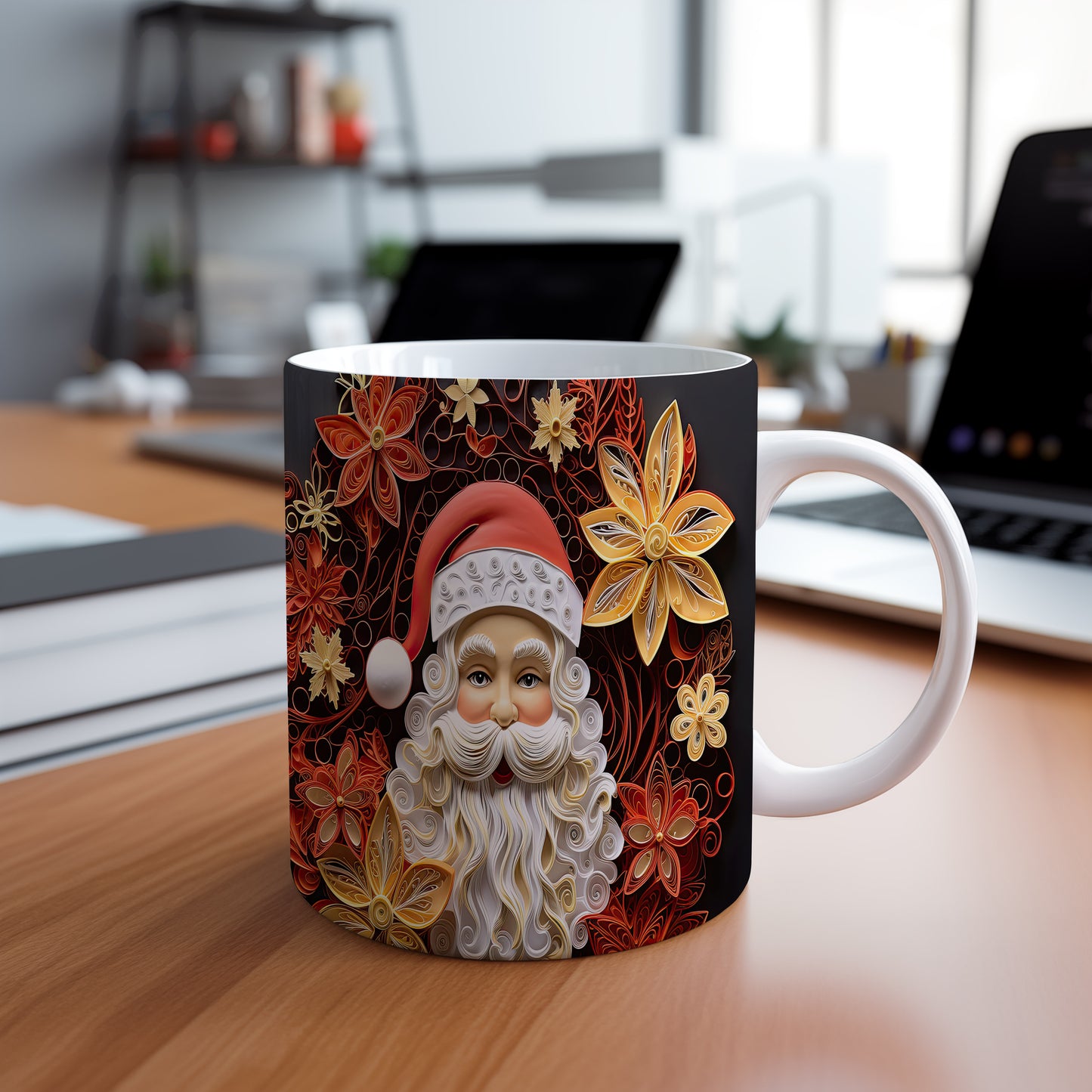 Hrnek s veselým Santa Clausem