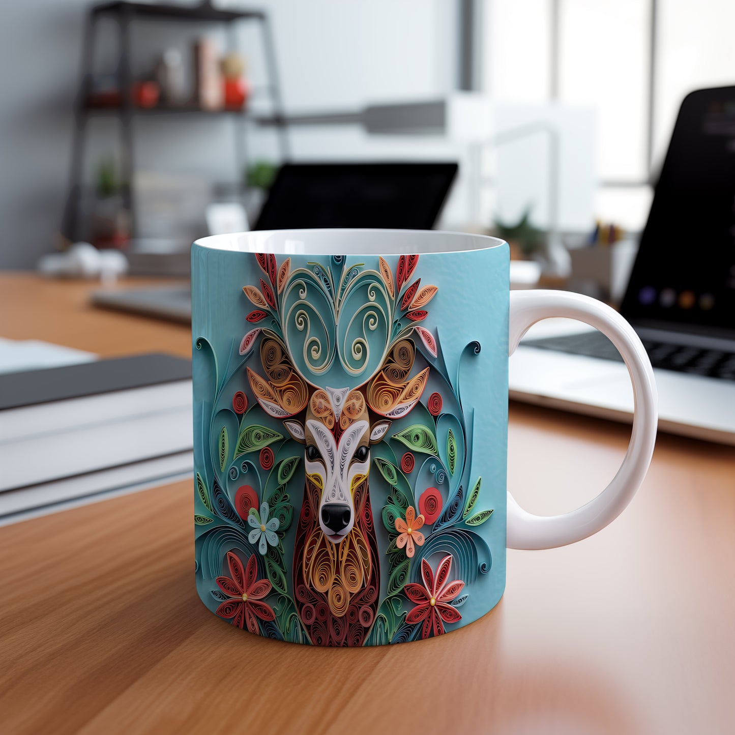 Hrnek s barevným sobem