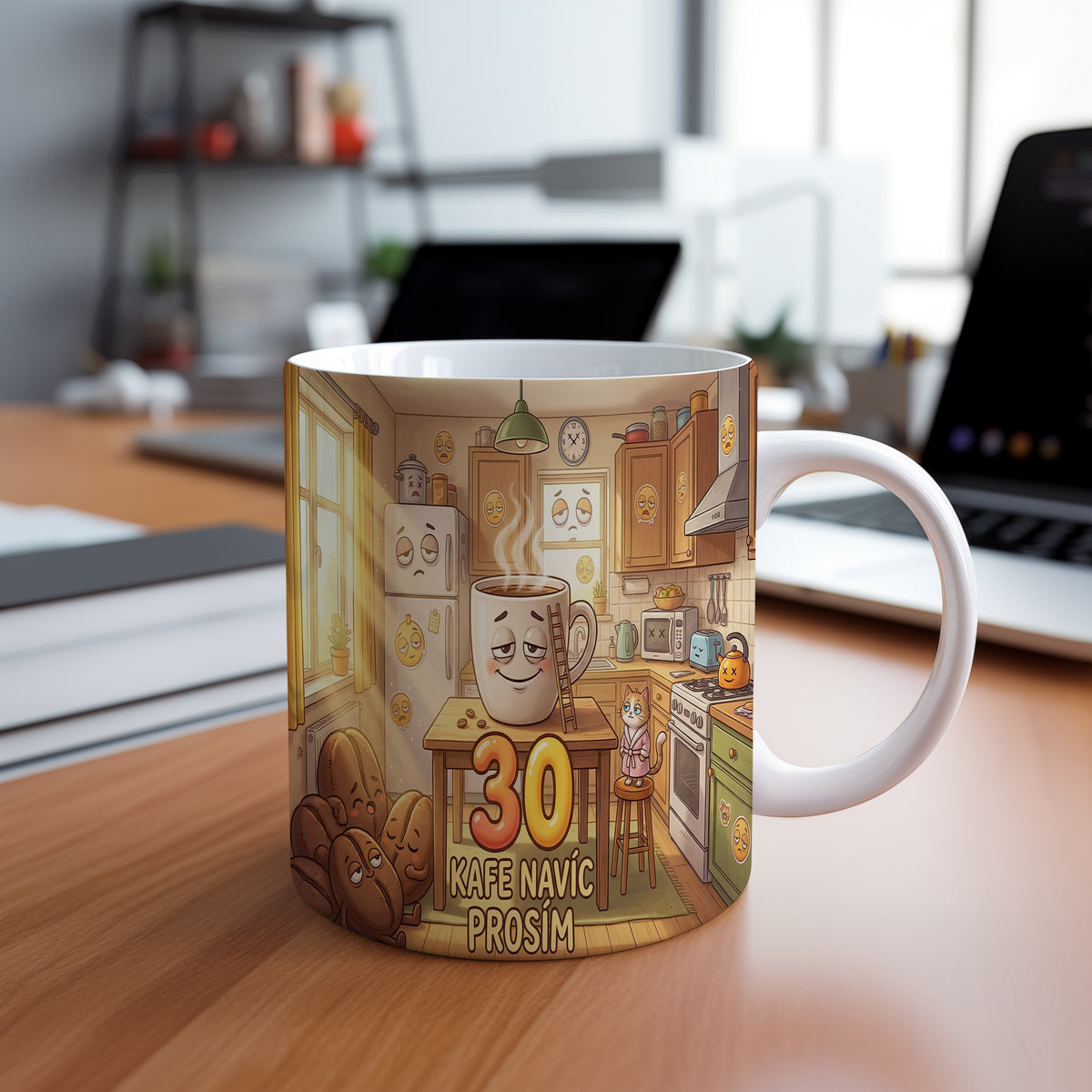 Narozeninový hrnek 30 let – KAFE NAVÍC PROSÍM
