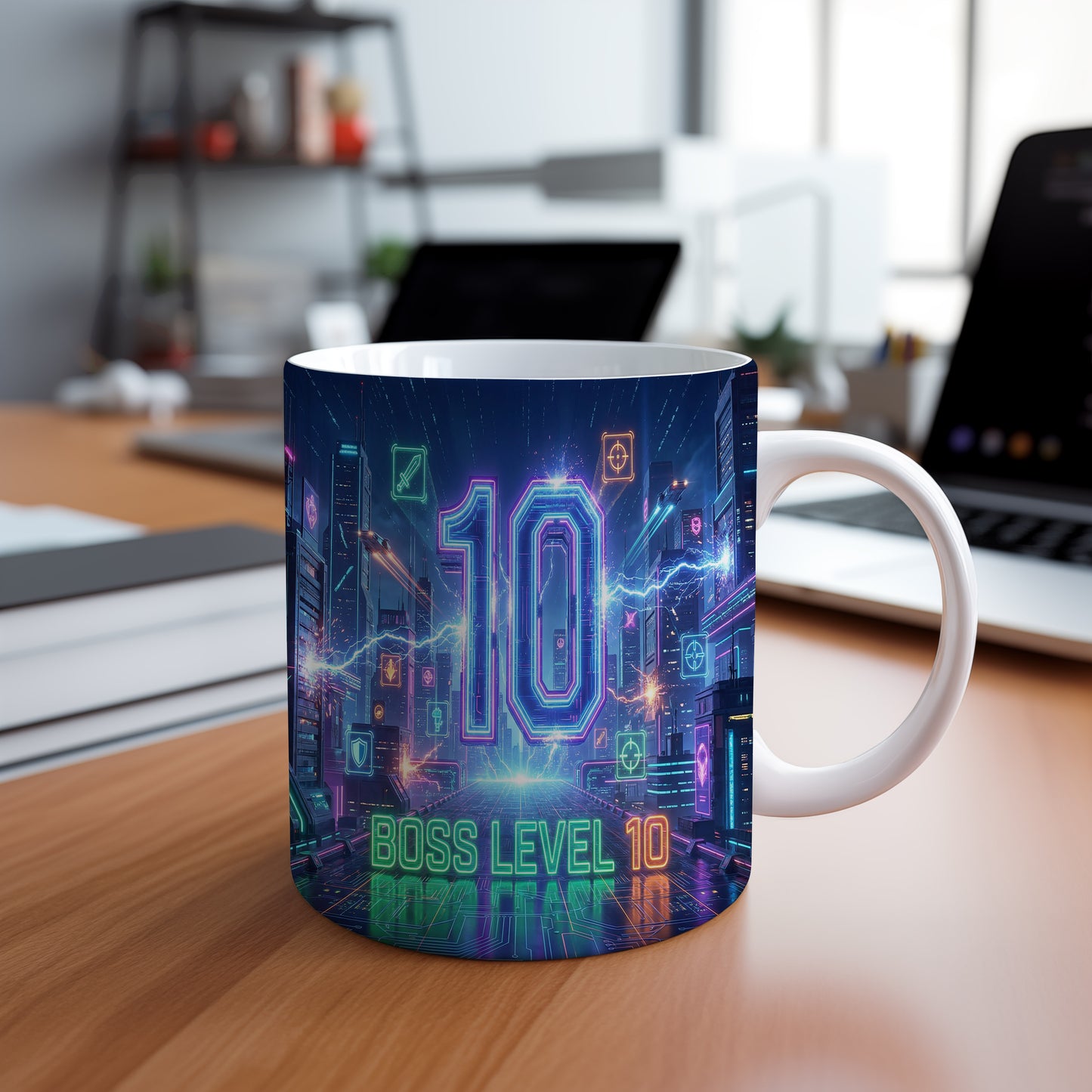 Narozeninový hrnek 10 let – BOSS LEVEL 10