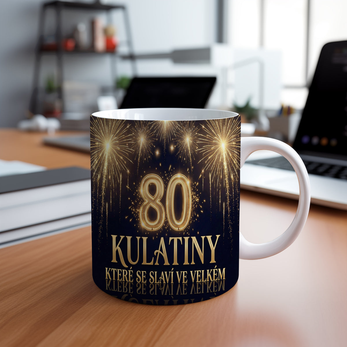 Narozeninový hrnek 80 let – KULATINY KTERÉ SE SLAVÍ VE VELKÉM