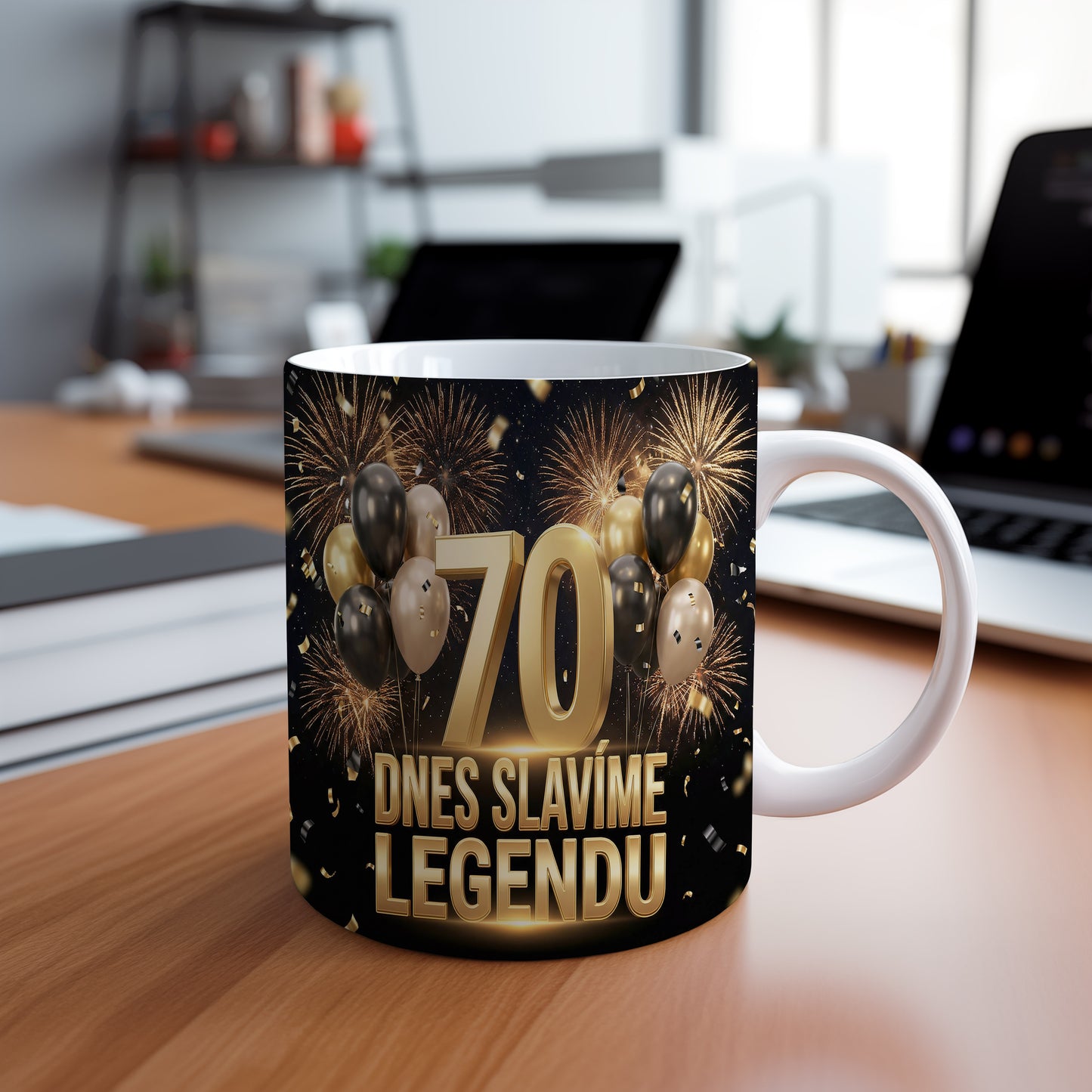 Narozeninový hrnek 70 let – DNES SLAVÍME LEGENDU