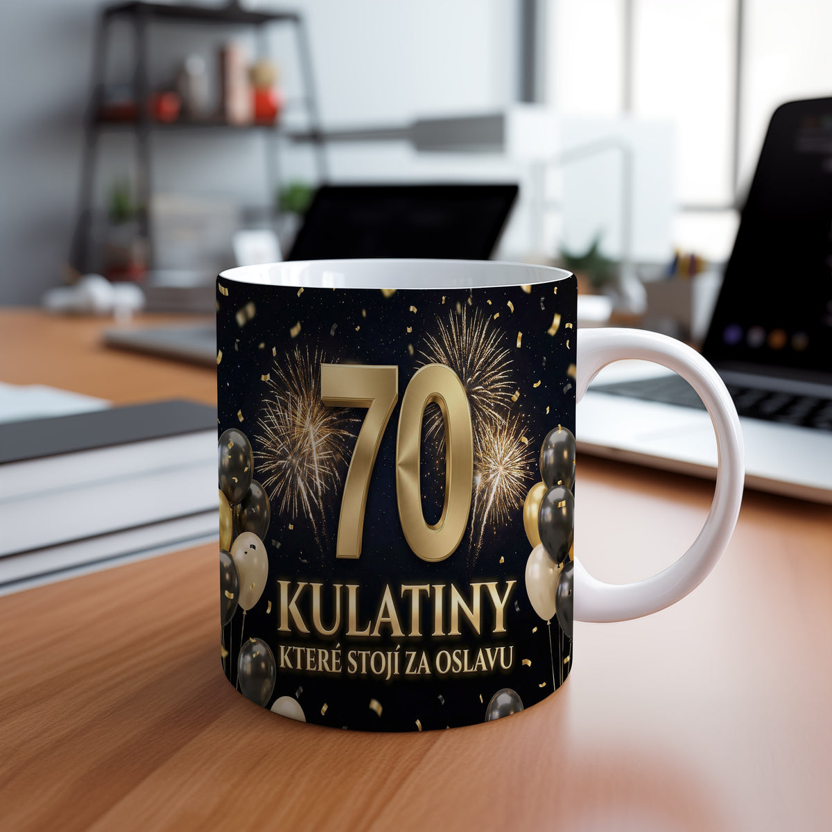 Narozeninový hrnek 70 let – KULATINY, KTERÉ STOJÍ ZA OSLAVU