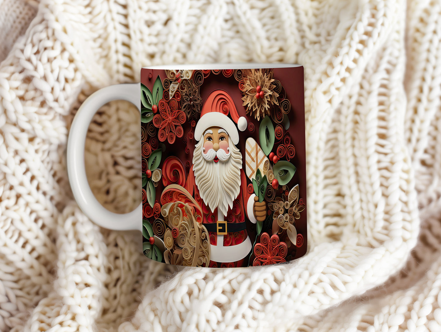Hrnek s vánočním motivem Santy