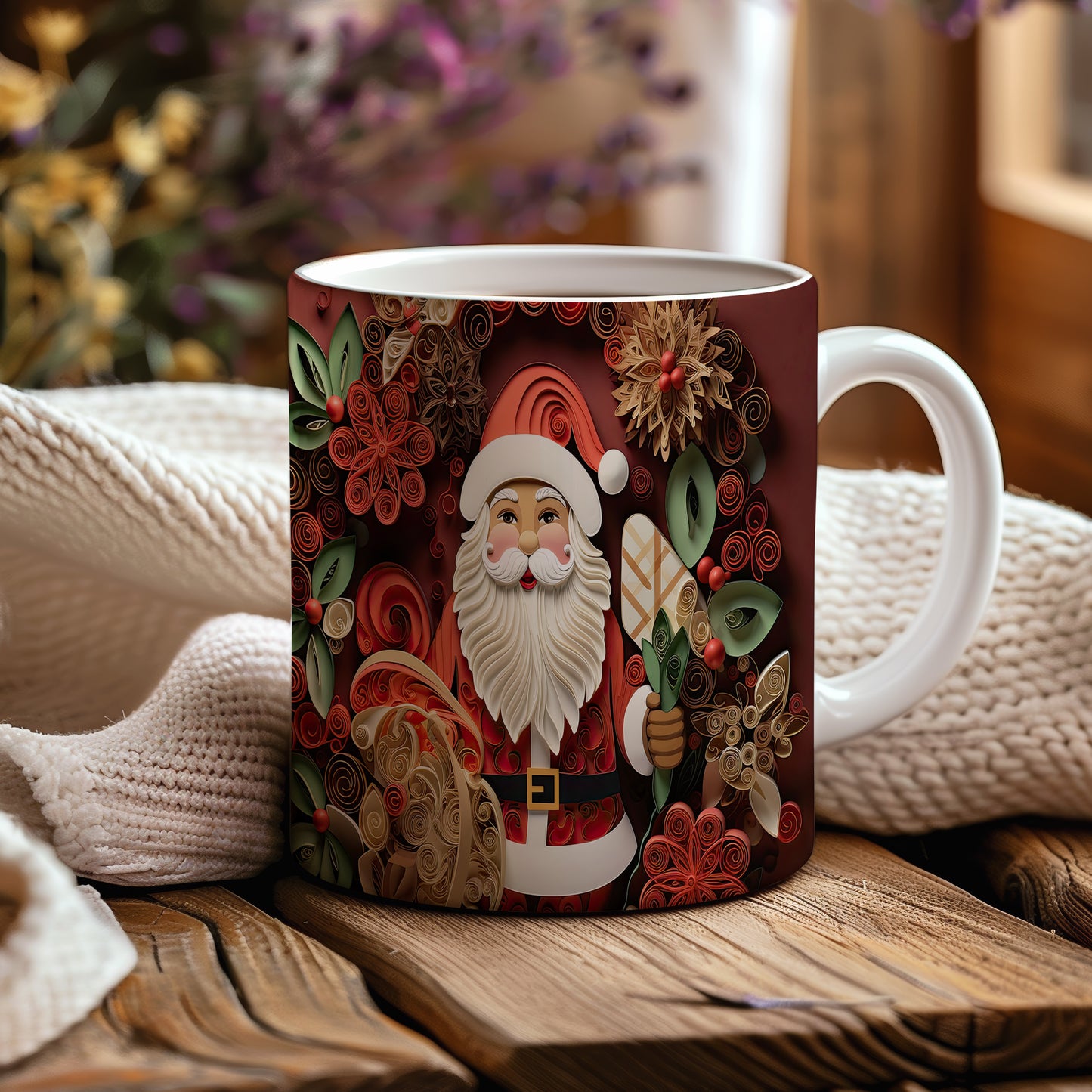 Hrnek s vánočním motivem Santy