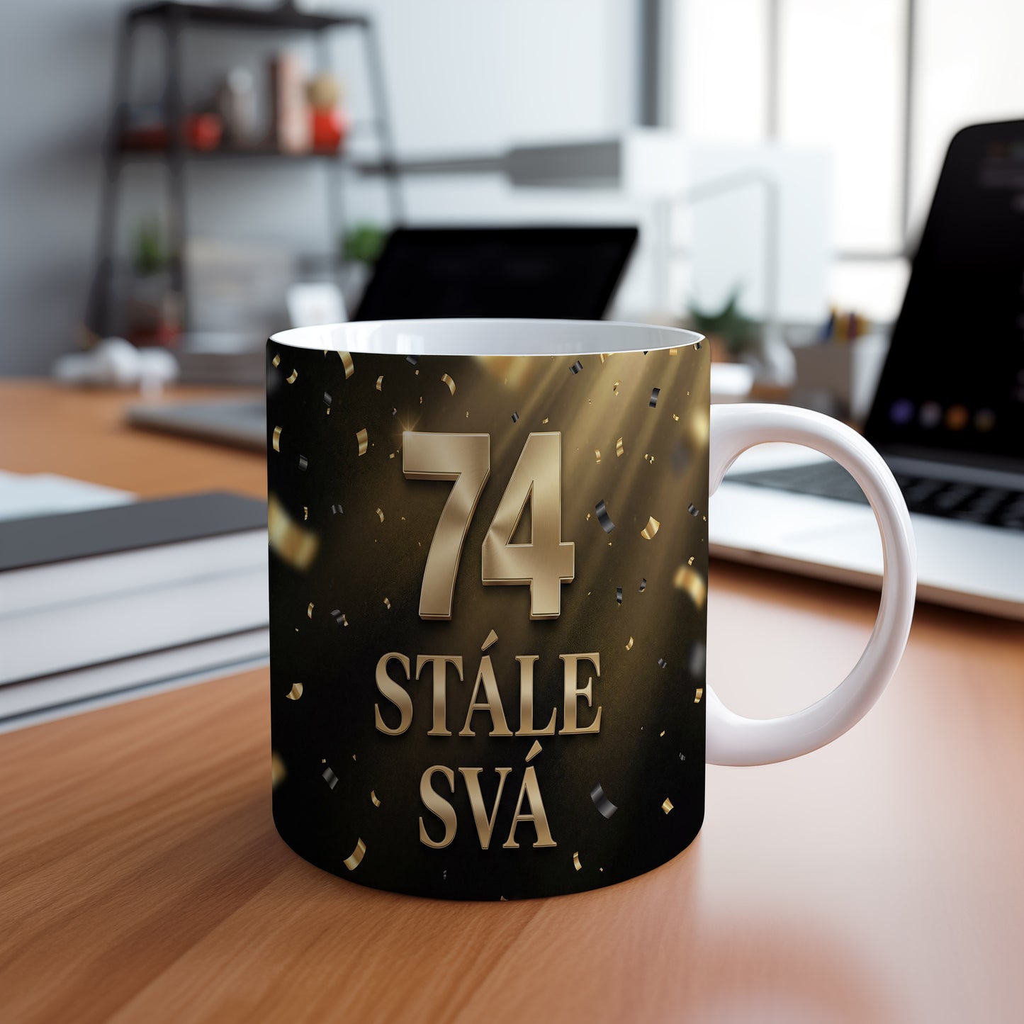 Narozeninový hrnek 74 let – STÁLE SVÁ