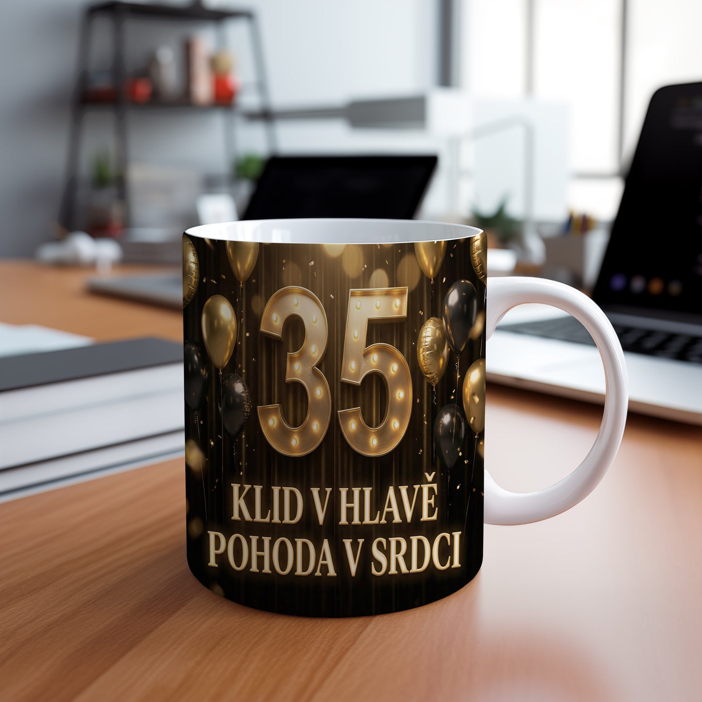 Narozeninový hrnek 35 let – KLID V HLAVĚ POHODA V SRDCI