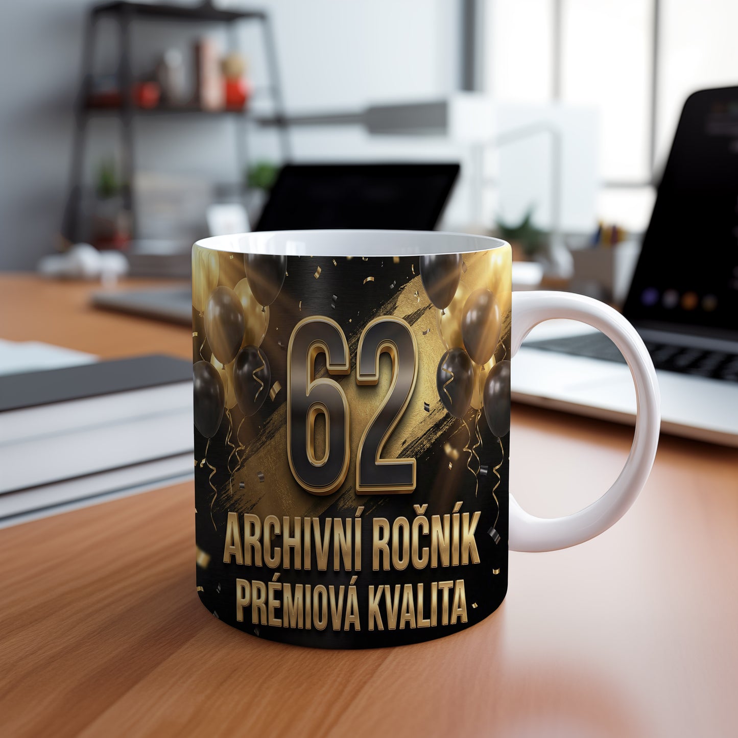 Narozeninový hrnek 62 let – ARCHIVNÍ ROČNÍK PRÉMIOVÁ KVALITA