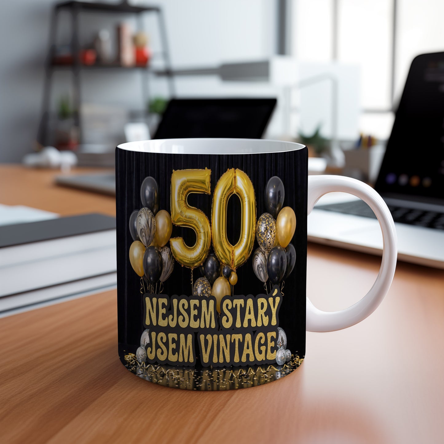 Narozeninový hrnek 50 let – NEJSEM STARÝ, JSEM VINTAGE