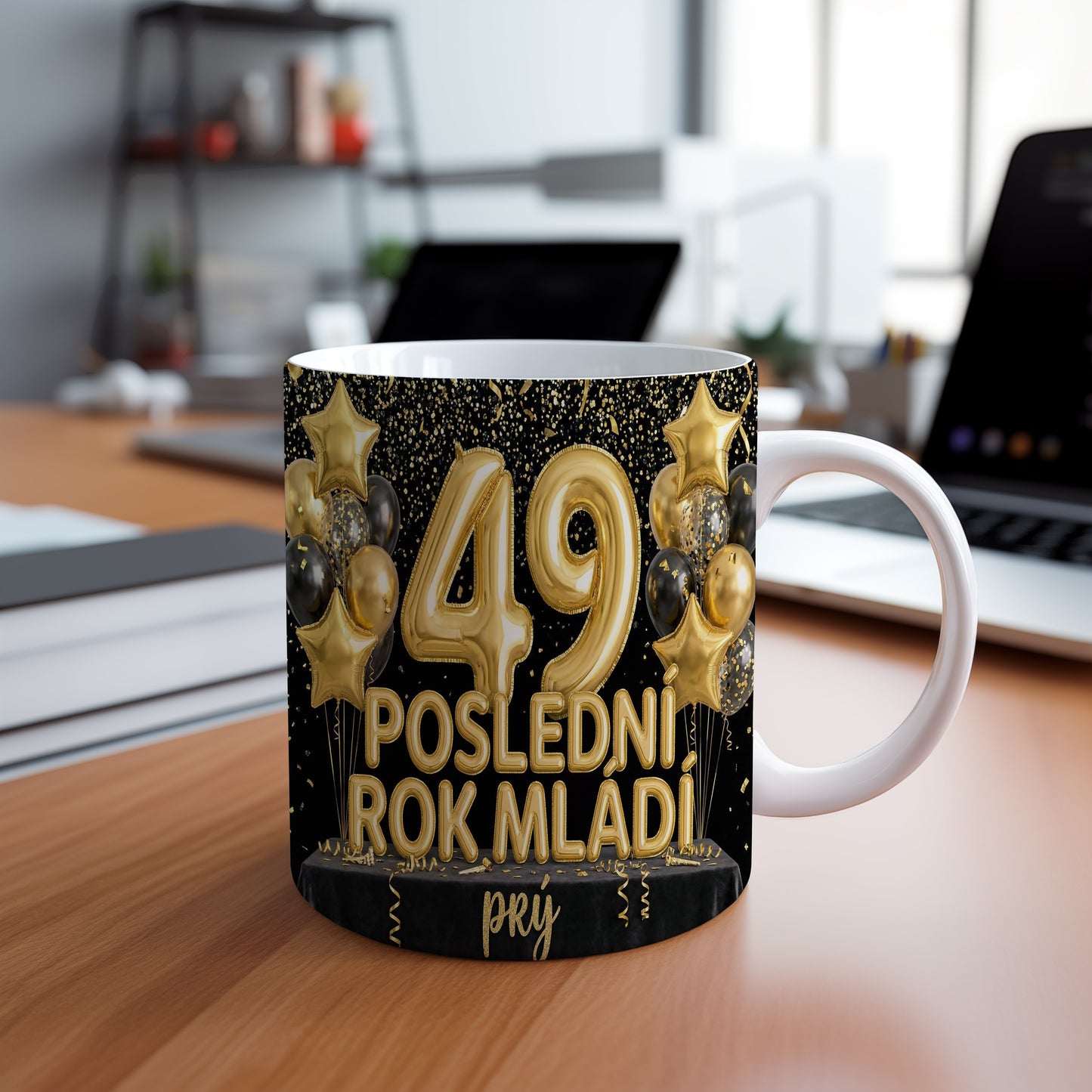 Narozeninový hrnek 49 let – POSLEDNÍ ROK MLÁDÍ prý