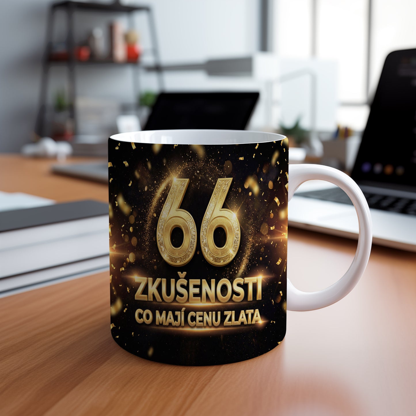 Narozeninový hrnek 66 let – ZKUŠENOSTI CO MAJÍ CENU ZLATA