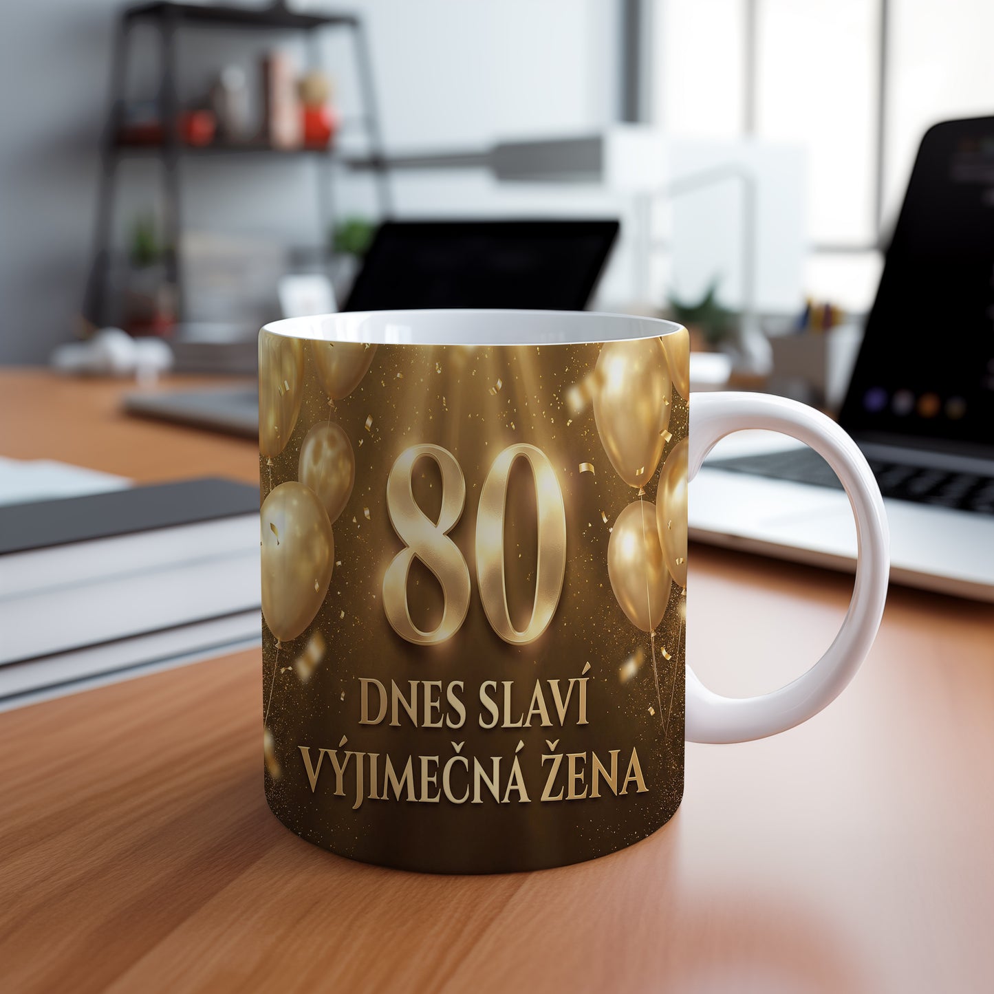 Narozeninový hrnek 80 let – DNES SLAVÍ VÝJIMEČNÁ ŽENA