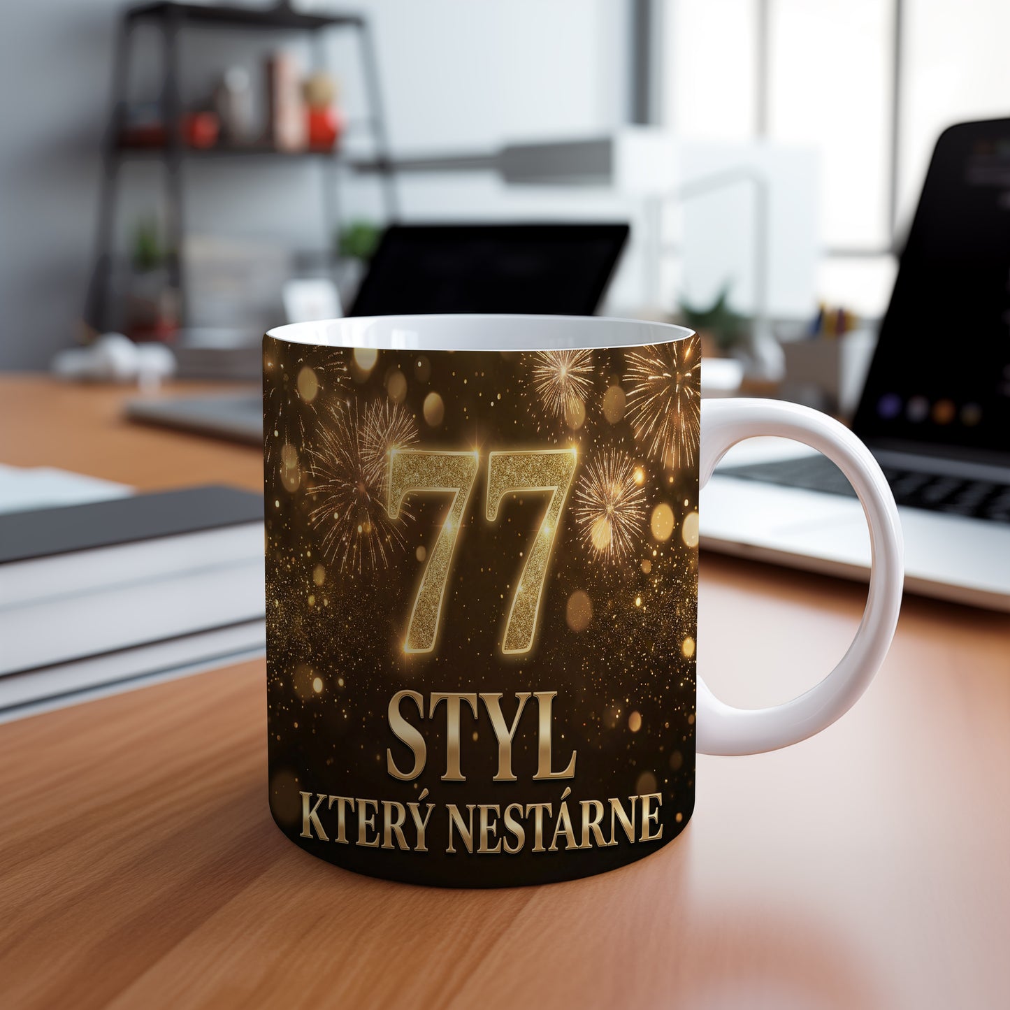 Narozeninový hrnek 77 let – STYL, KTERÝ NESTÁRNE