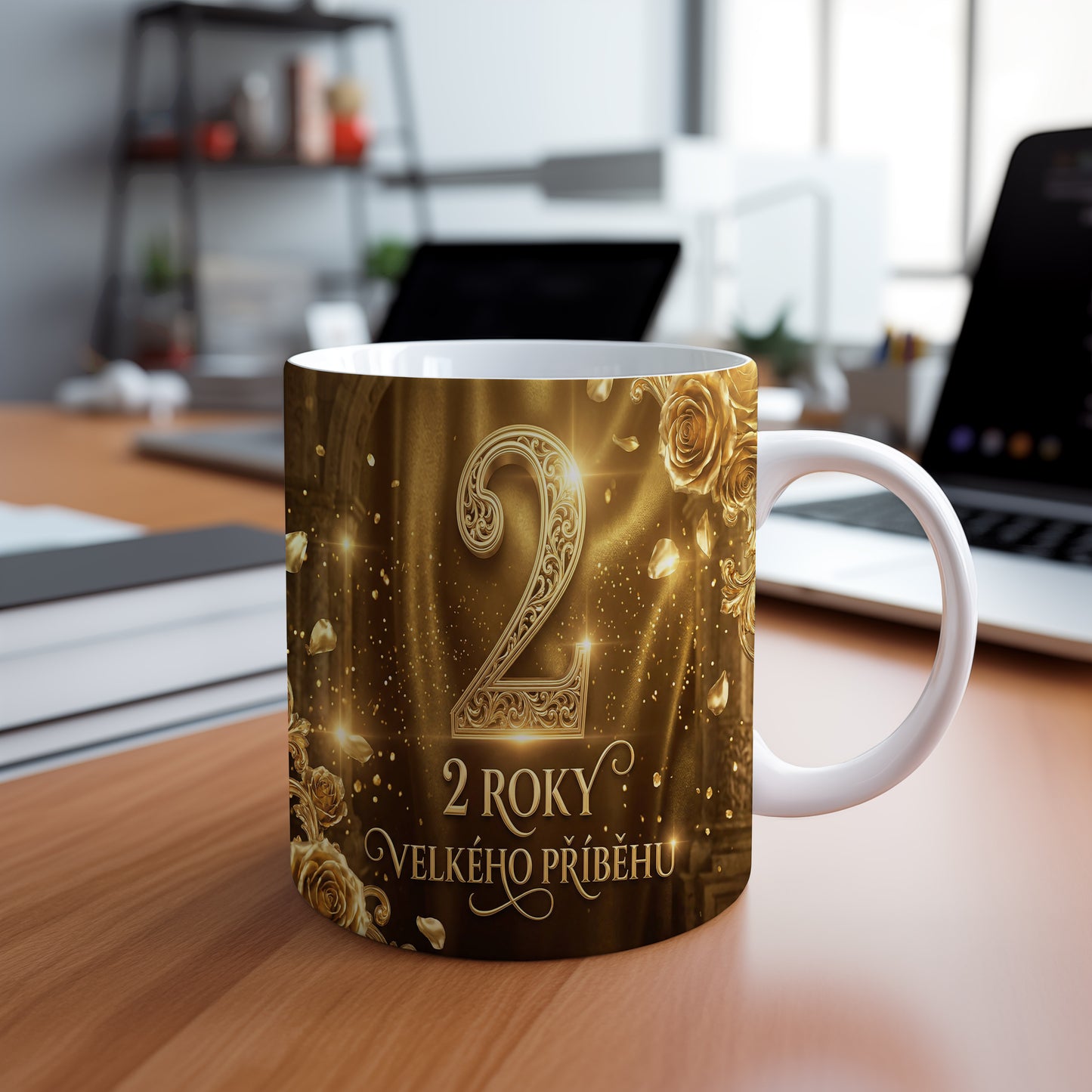 Narozeninový hrnek 2 roky – 2 ROKY VELKÉHO PŘÍBĚHU