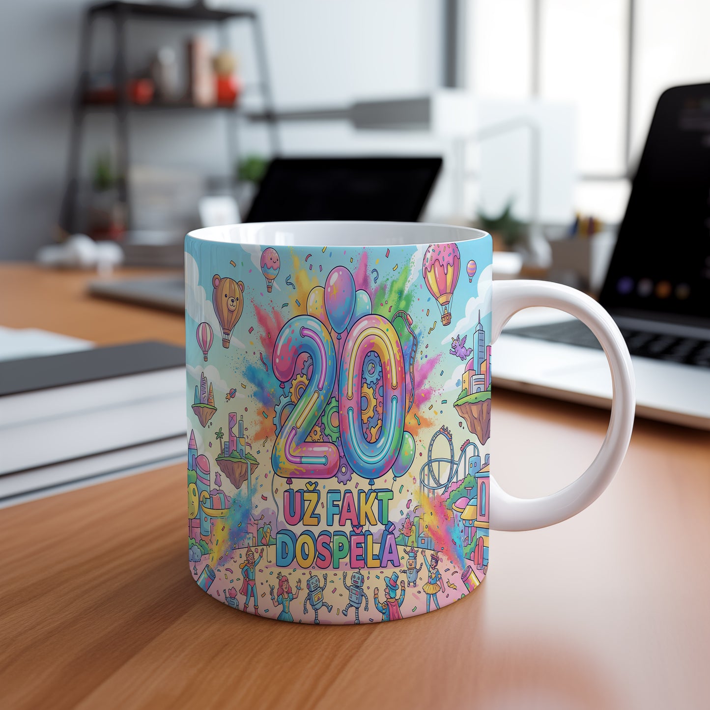 Narozeninový hrnek 20 let – UŽ FAKT DOSPĚLÁ