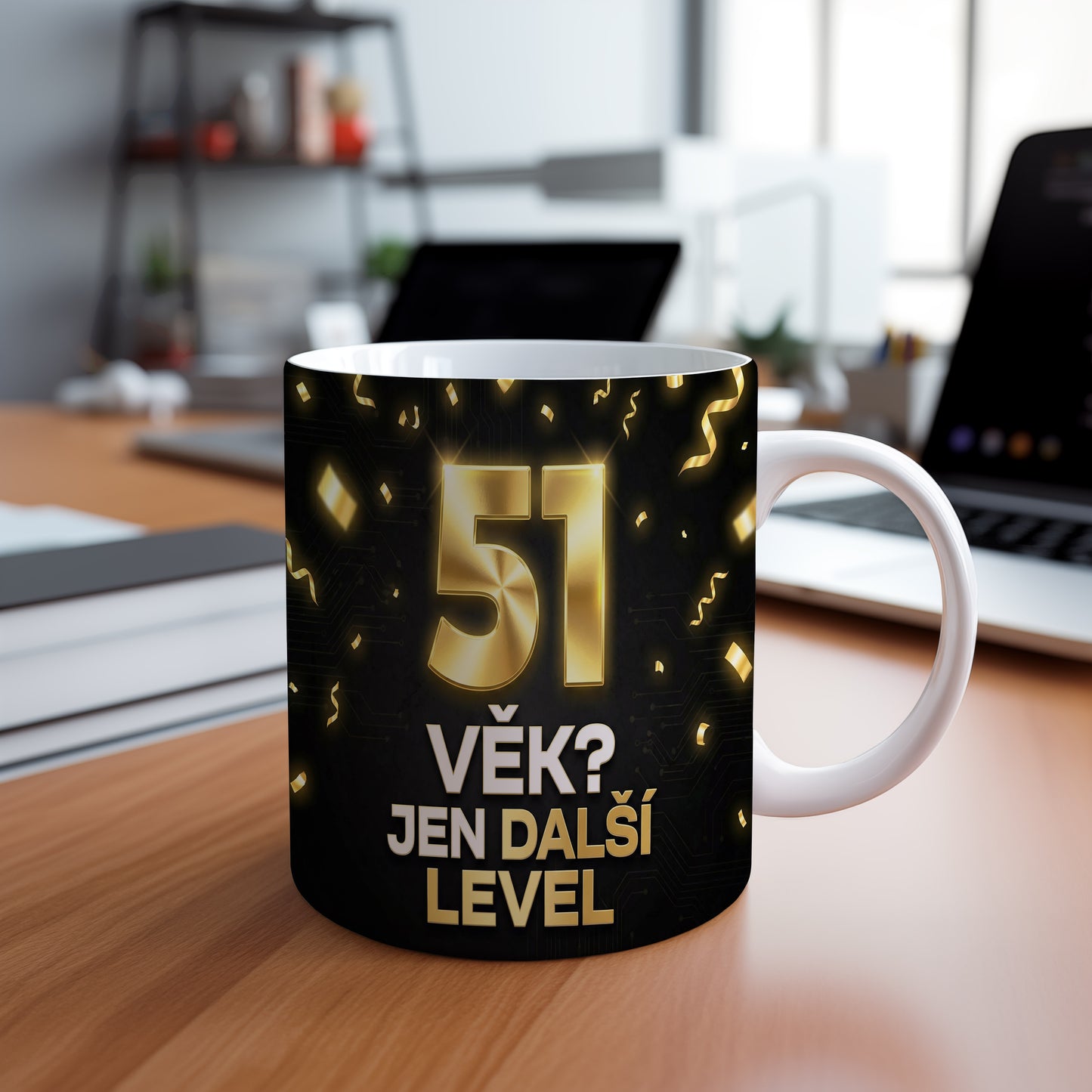 Narozeninový hrnek 51 let – VĚK? JEN DALŠÍ LEVEL