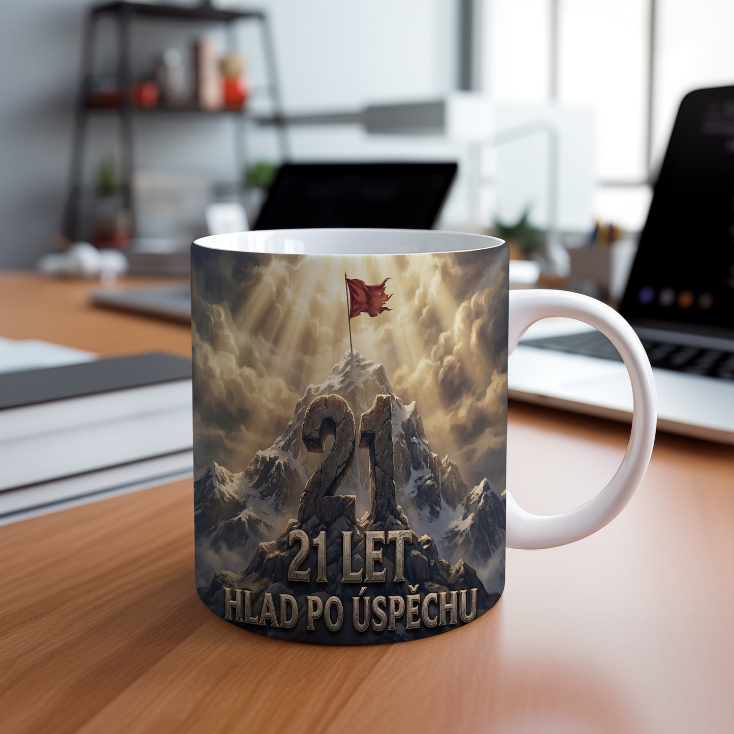 Narozeninový hrnek 21 let – HLAD PO ÚSPĚCHU