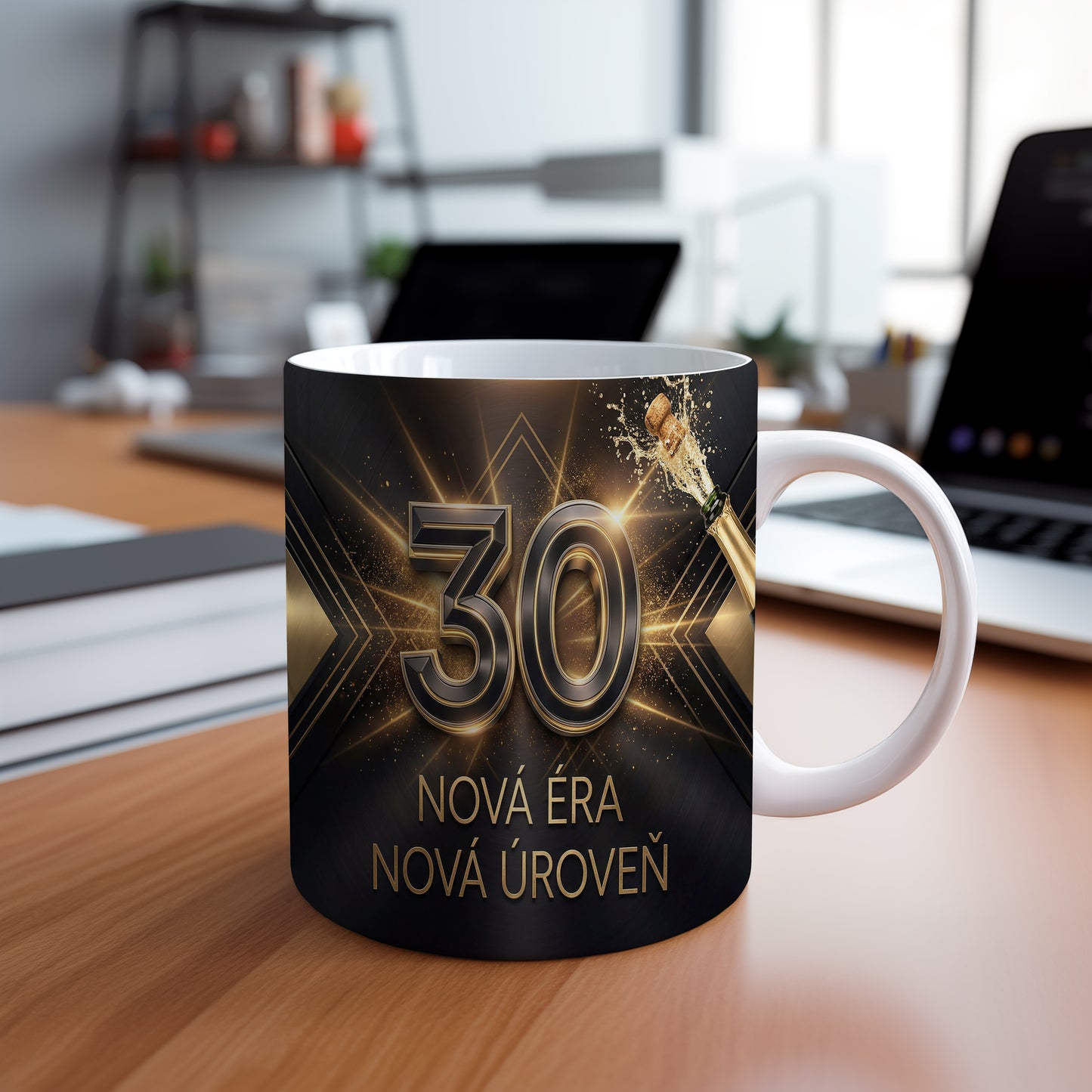 Narozeninový hrnek 30 let – NOVÁ ÉRA NOVÁ ÚROVEŇ